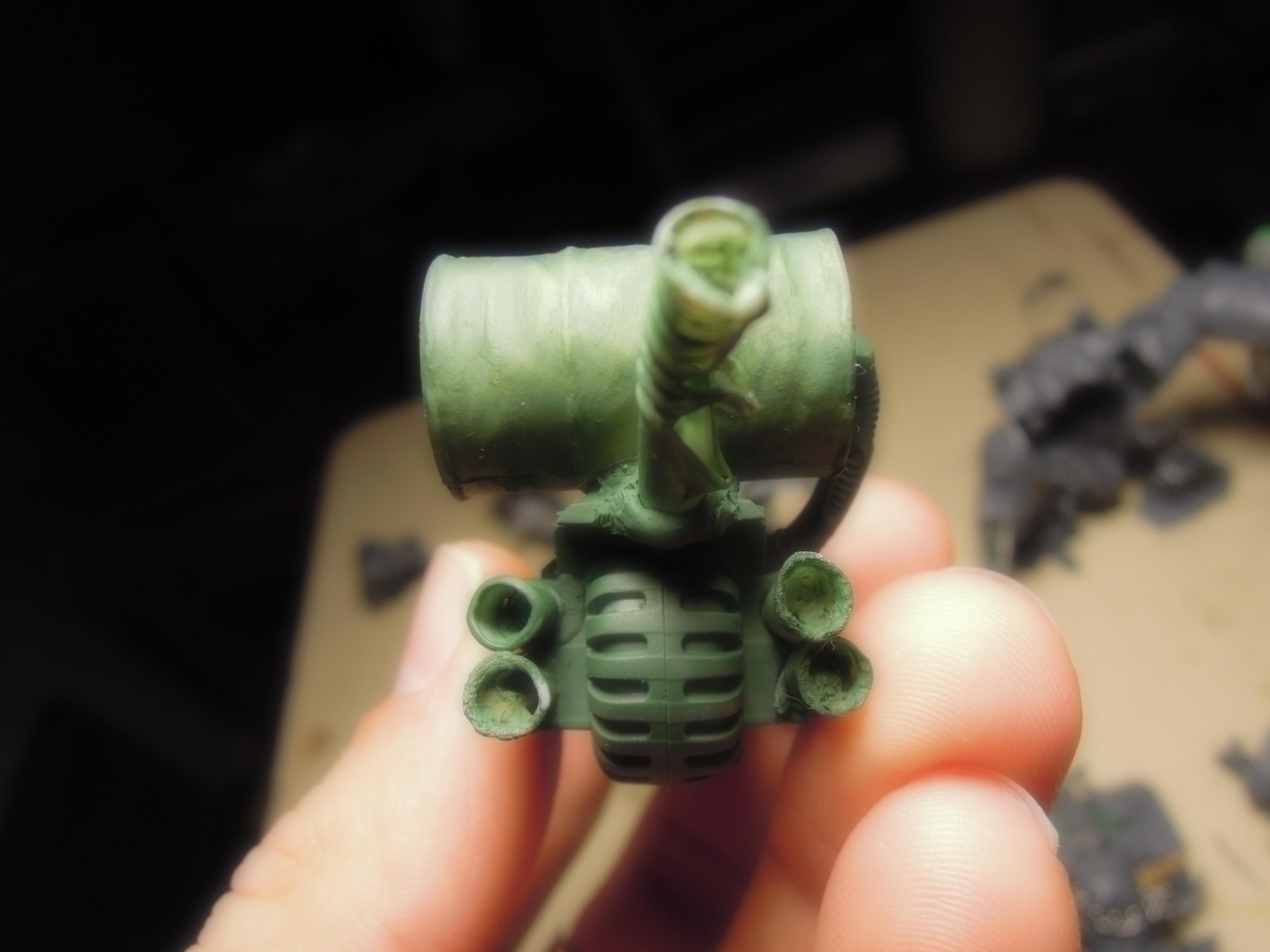 Barrel, Bike, Blight, Chaos, Chaos Space Marines, Conversion, Dark Vengeance, Death Guard, Decay, Disease, Fast Attack, Heresy, Heretic Astartes, Infantry, Nurgle, Pestilence, Plague, Plague Marines, Plague Spewer, Rot, Traitor Legions, Warhammer 40,000, Work In Progress