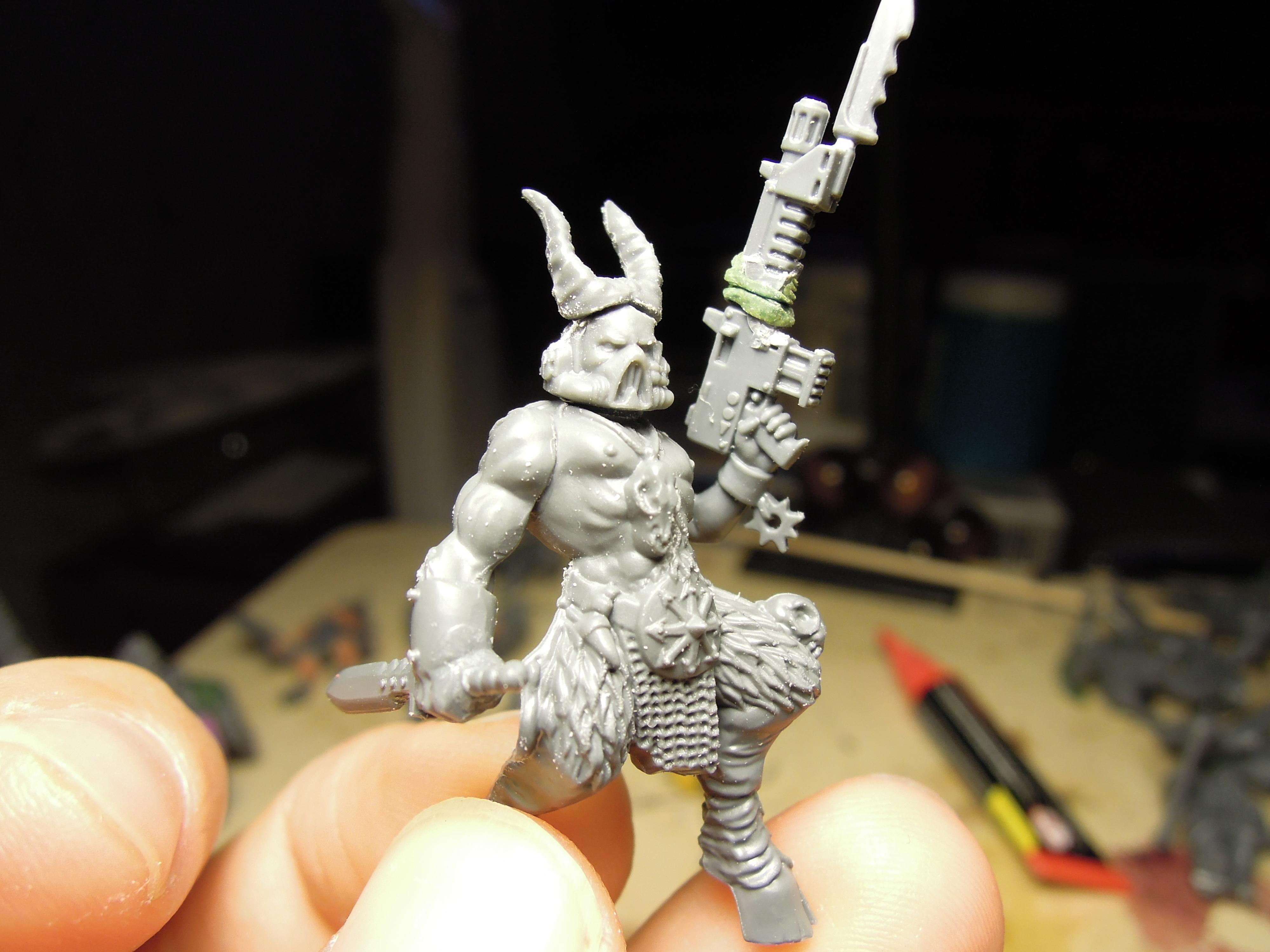 Abhuman, Autogun, Beastmen, Chaos, Chaos Cultists, Conversion, Cult, Cultists, Dark Vengeance, Heresy, Heretics, Infantry, Kitbash, Knife, Lost And The Damned, Mutant, Regiment, Renegade, Slaanesh, Slaangor, Warhammer 40,000, Work In Progress