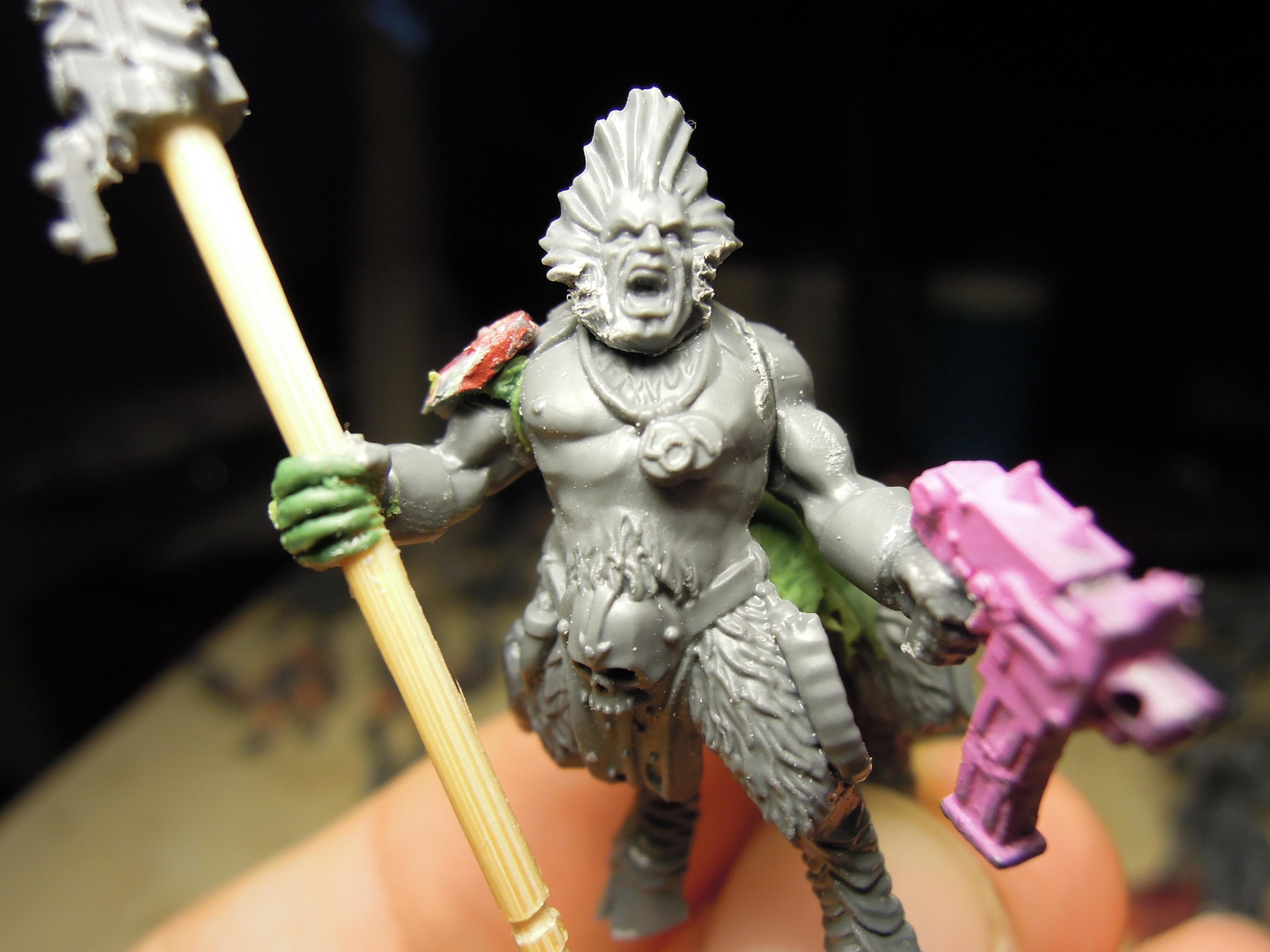 Abhuman, Beastmen, Centaur, Chaos, Chaos Cultists, Commander, Conversion, Cult, Cult Leader, Cultist Champion, Cultists, Dark Vengeance, Greenstuff, Heresy, Heretics, Infantry, Kitbash, Lost And The Damned, Mutant, Regiment, Renegade, Slaanesh, Slaangor, Warhammer 40,000, Work In Progress