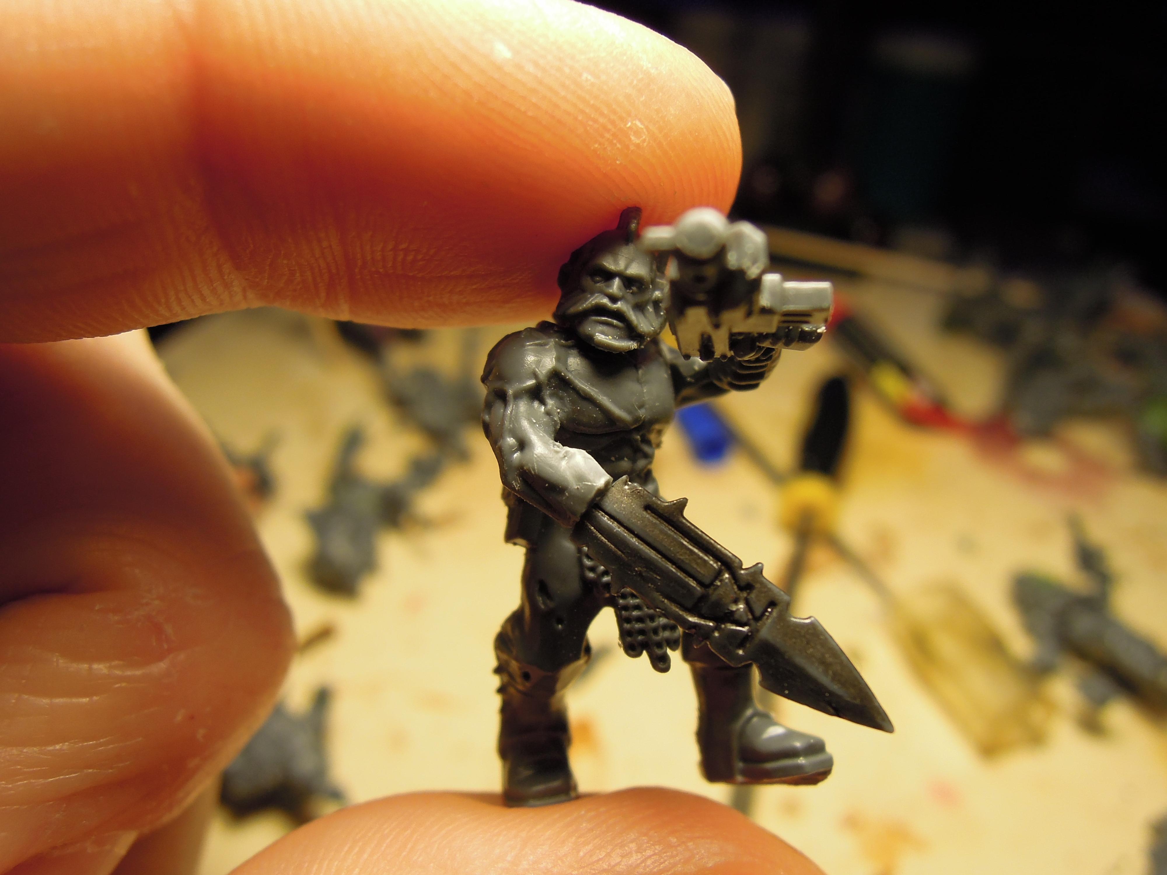Autopistol, Berserk, Berserkers, Berzerk, Berzerker, Blood For The Blood God, Chaos, Chaos Cultists, Conversion, Cult, Cultists, Dark Vengeance, Heresy, Heretics, Infantry, Khorne, Kitbash, Lost And The Damned, Regiment, Renegade, Skulls For Skull Throne, Warhammer 40,000, Work In Progress