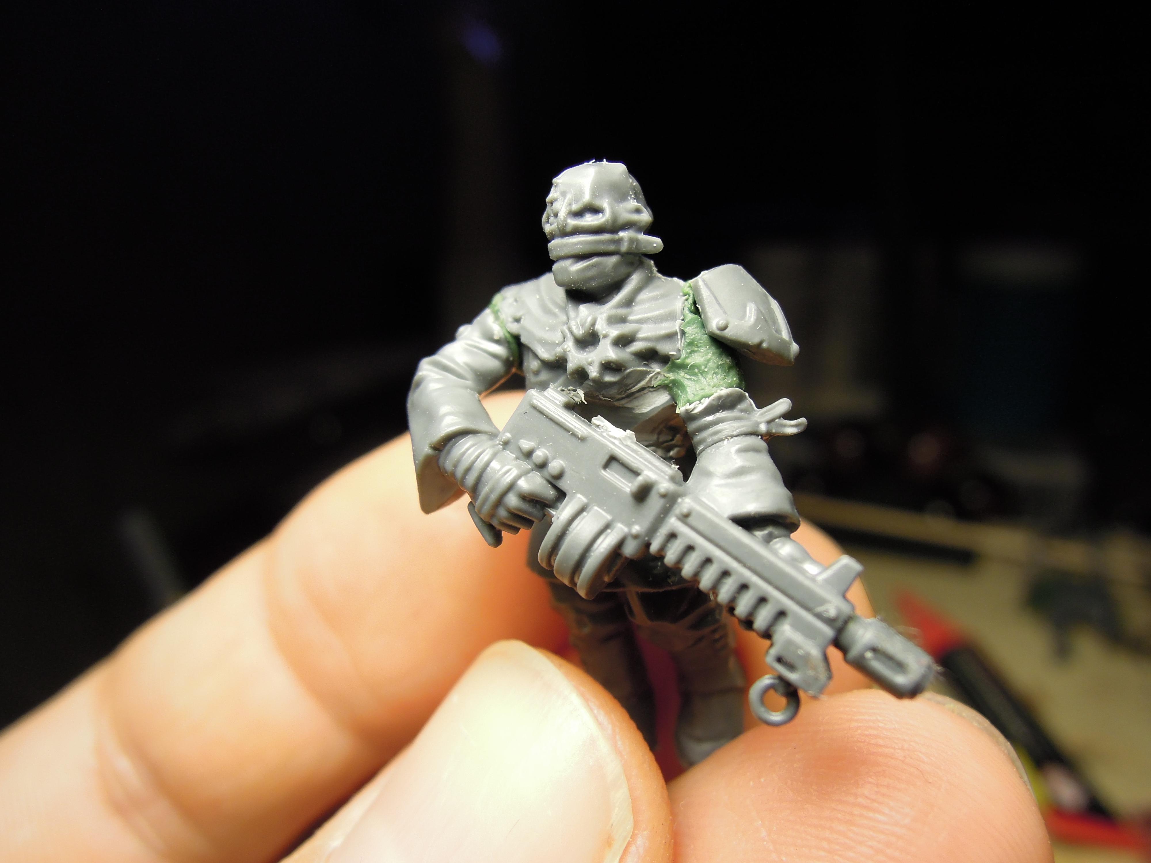 Autogun, Chaos, Chaos Cultists, Conversion, Cult, Cultists, Dark Vengeance, Heresy, Heretics, Infantry, Kitbash, Lost And The Damned, Regiment, Renegade, Tzeentch, Warhammer 40,000, Work In Progress