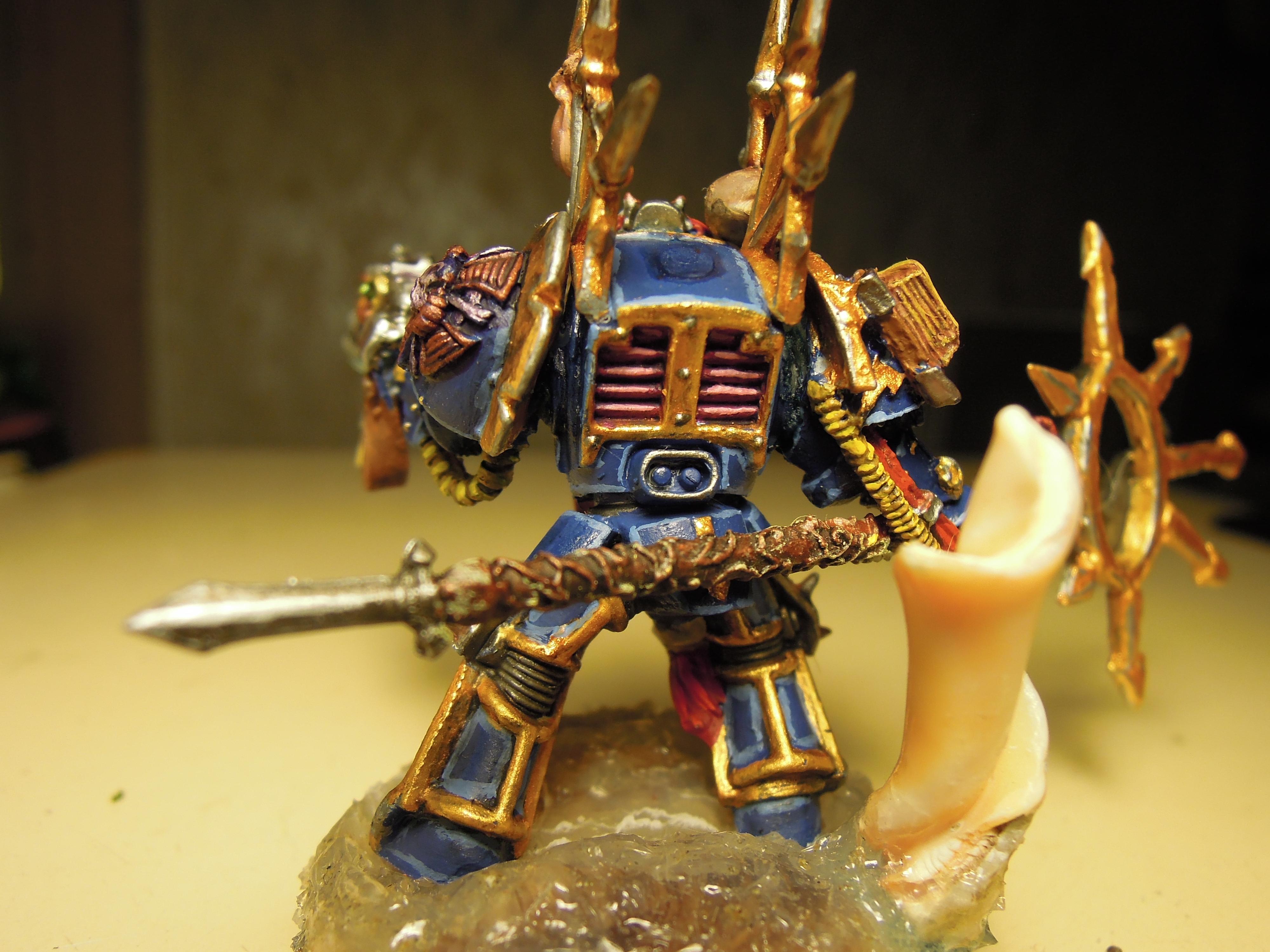 All Is Dust, Chaos, Chaos Space Marines, Conversion, Finecast, Force Staff, Heresy, Heretic Astartes, Infantry, Sorcerer, Storm Bolter, Terminator Armor, Thousand Sons, Traitor Legions, Tzeentch, Warhammer 40,000