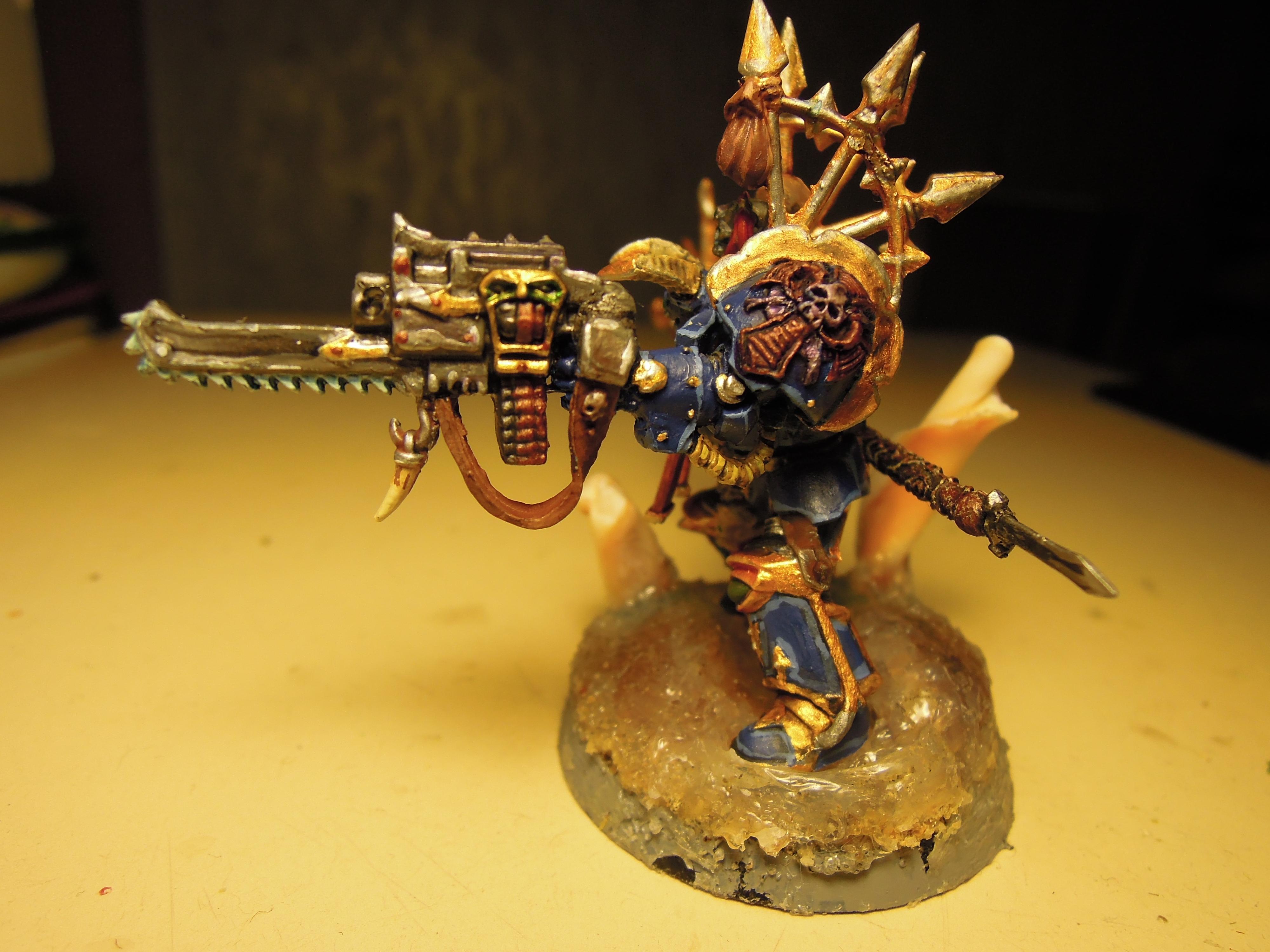 All Is Dust, Chaos, Chaos Space Marines, Conversion, Finecast, Force Staff, Heresy, Heretic Astartes, Infantry, Sorcerer, Storm Bolter, Terminator Armor, Thousand Sons, Traitor Legions, Tzeentch, Warhammer 40,000