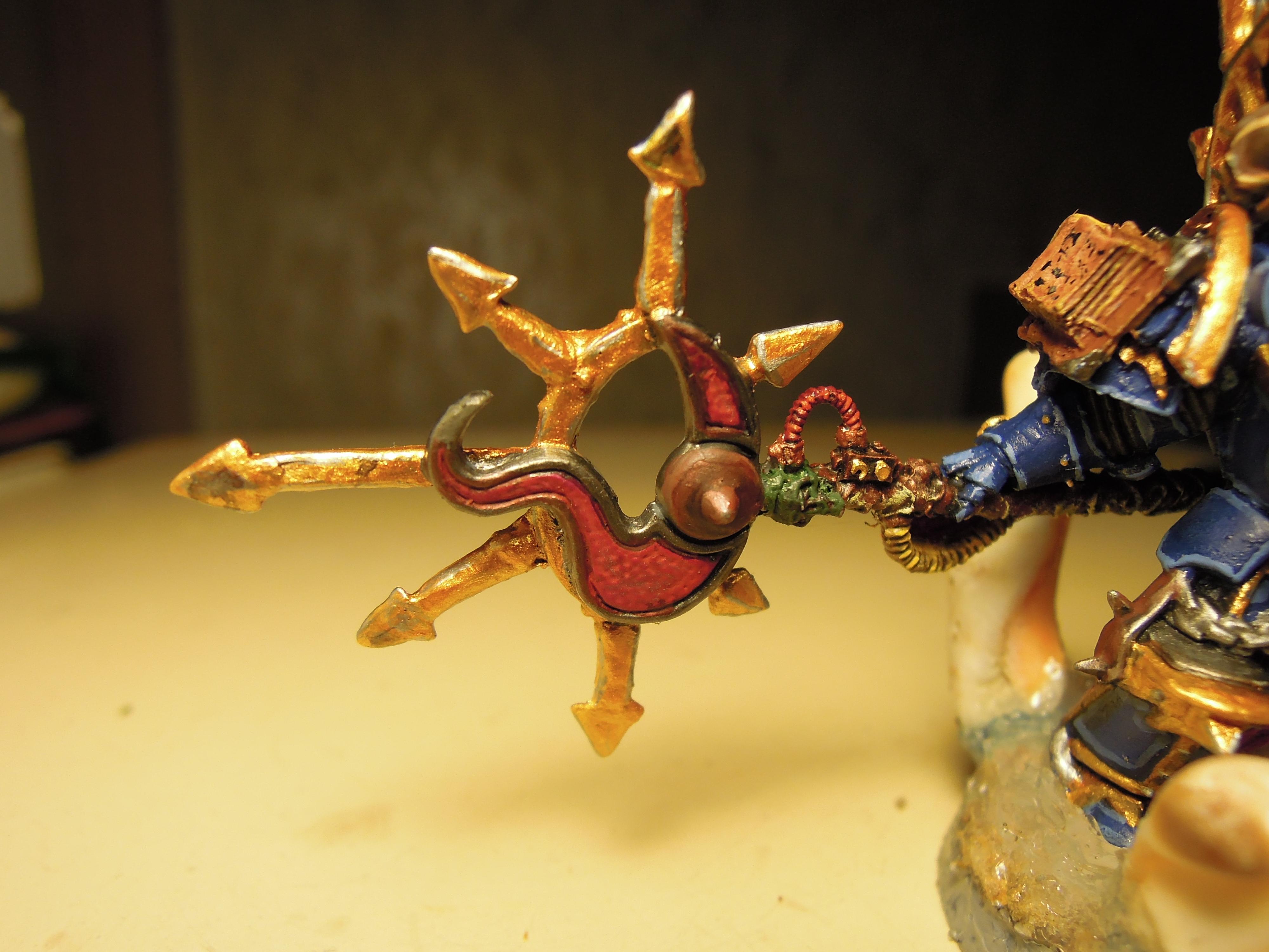 All Is Dust, Chaos, Chaos Space Marines, Conversion, Finecast, Force Staff, Greenstuff, Heresy, Heretic Astartes, Infantry, Sorcerer, Terminator Armor, Thousand Sons, Traitor Legions, Tzeentch, Warhammer 40,000