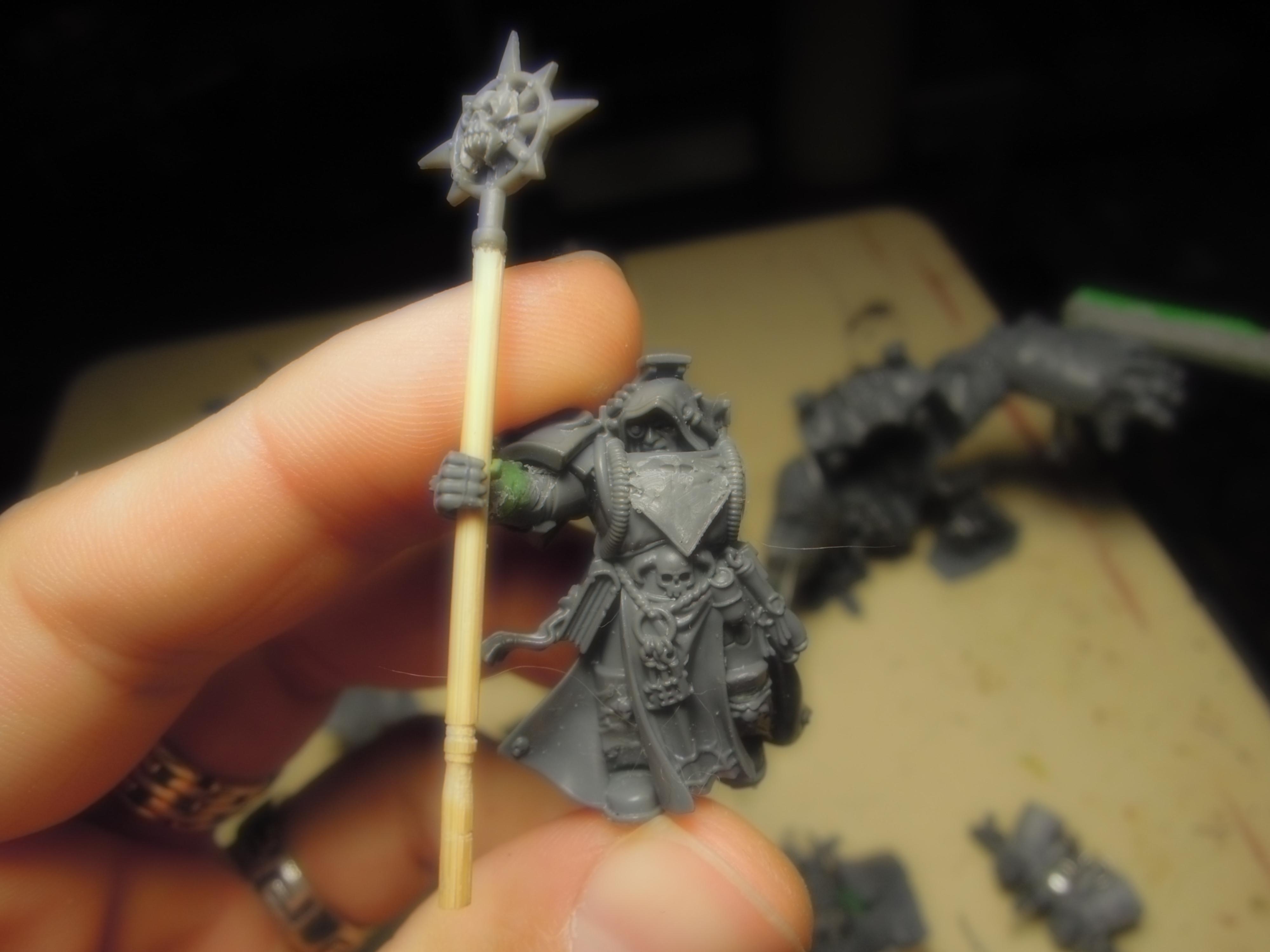 All Is Dust, Banner, Chaos, Chaos Space Marines, Conversion, Dark Vengeance, Heresy, Heretic Astartes, Infantry, Sorcerer, Thousand Sons, Traitor Legions, Tzeentch, Warhammer 40,000, Work In Progress