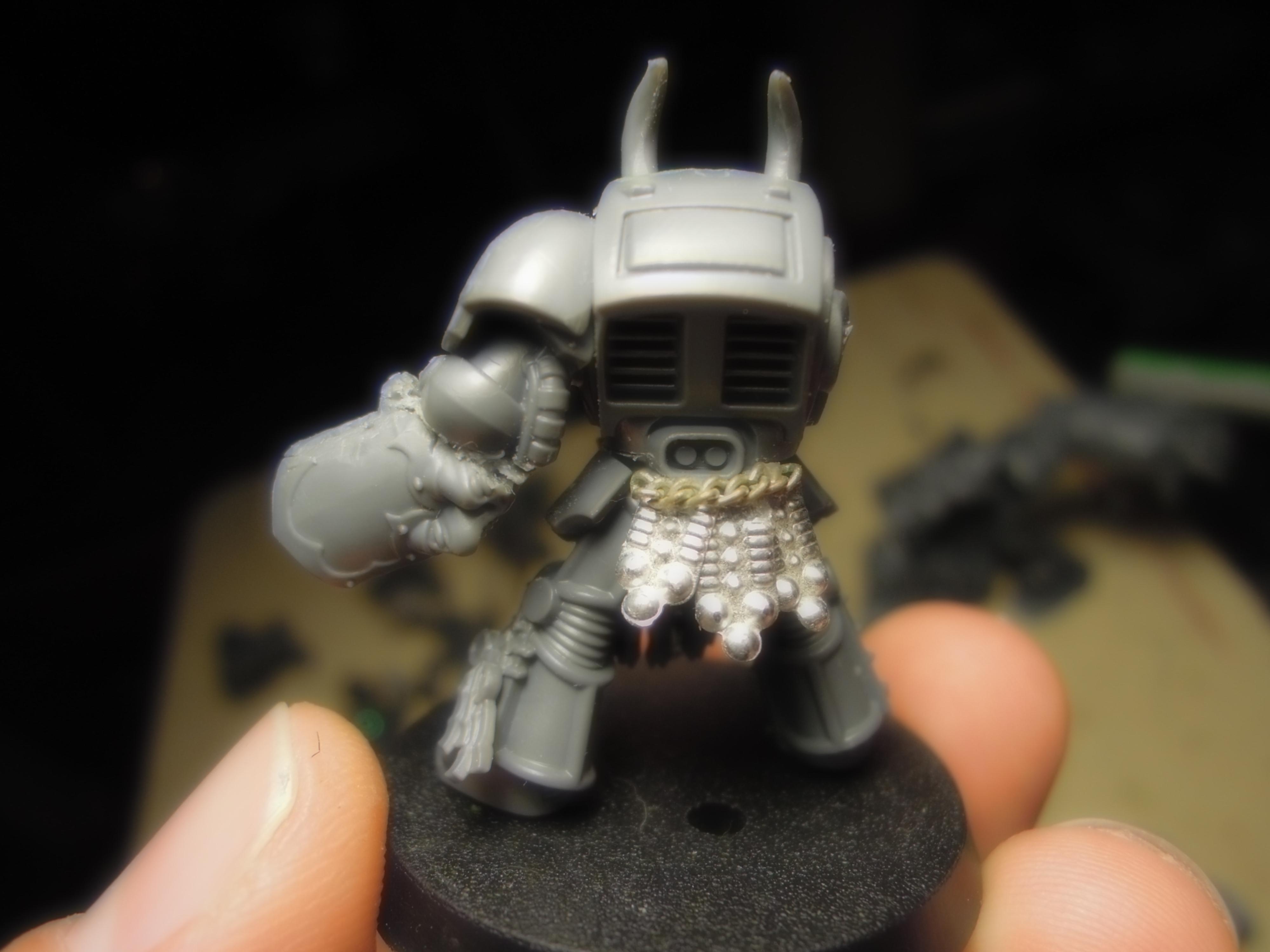 Anointed, Chaos, Chaos Space Marines, Chaos Undivided, Conversion, Dark Vengeance, Heresy, Heretic Astartes, Infantry, Power Fist, Terminator Armor, Traitor Legions, Warhammer 40,000, Word Bearers, Work In Progress