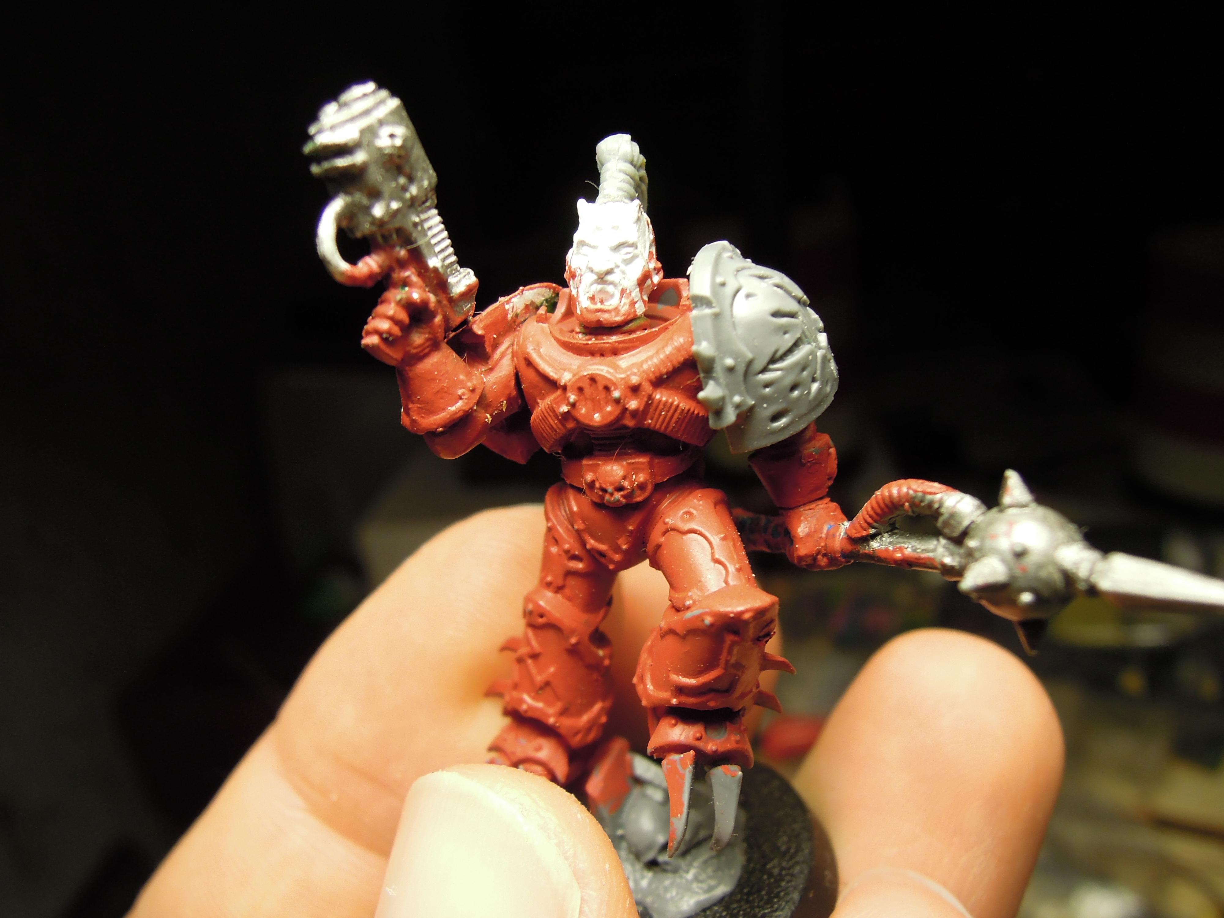 Avatars Of War, Chaos, Chaos Space Marines, Chaos Undivided, Conversion, Heresy, Heretic Astartes, Infantry, Mace, Plasma Pistol, Raptors, Traitor Legions, Warhammer 40,000, Word Bearers, Work In Progress
