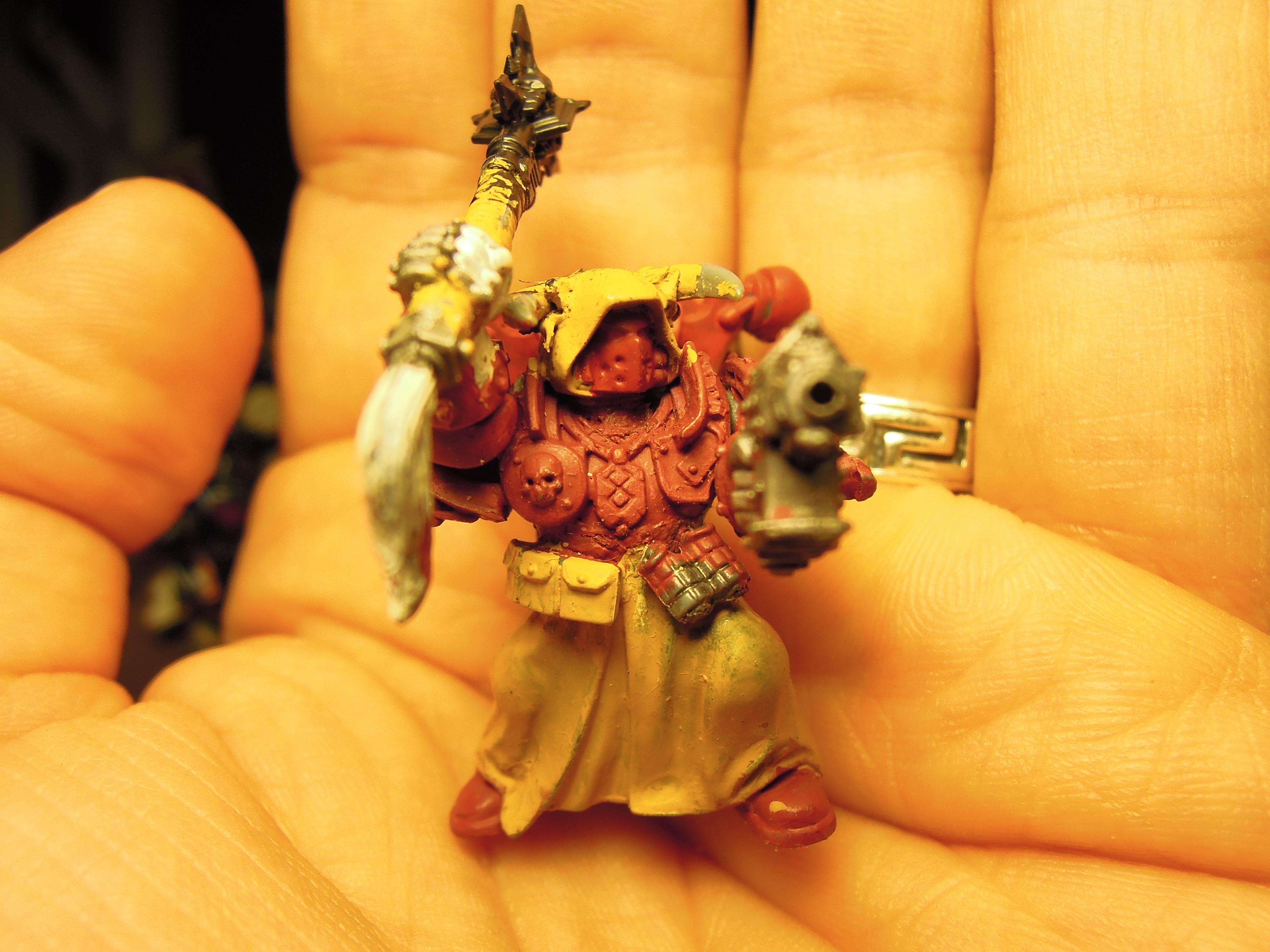 Chaos, Chaos Space Marines, Chaos Undivided, Chosen, Conversion, Heresy, Heretic Astartes, Hood, Infantry, Mace, Power Mace, Traitor Legions, Warhammer 40,000, Word Bearers, Work In Progress