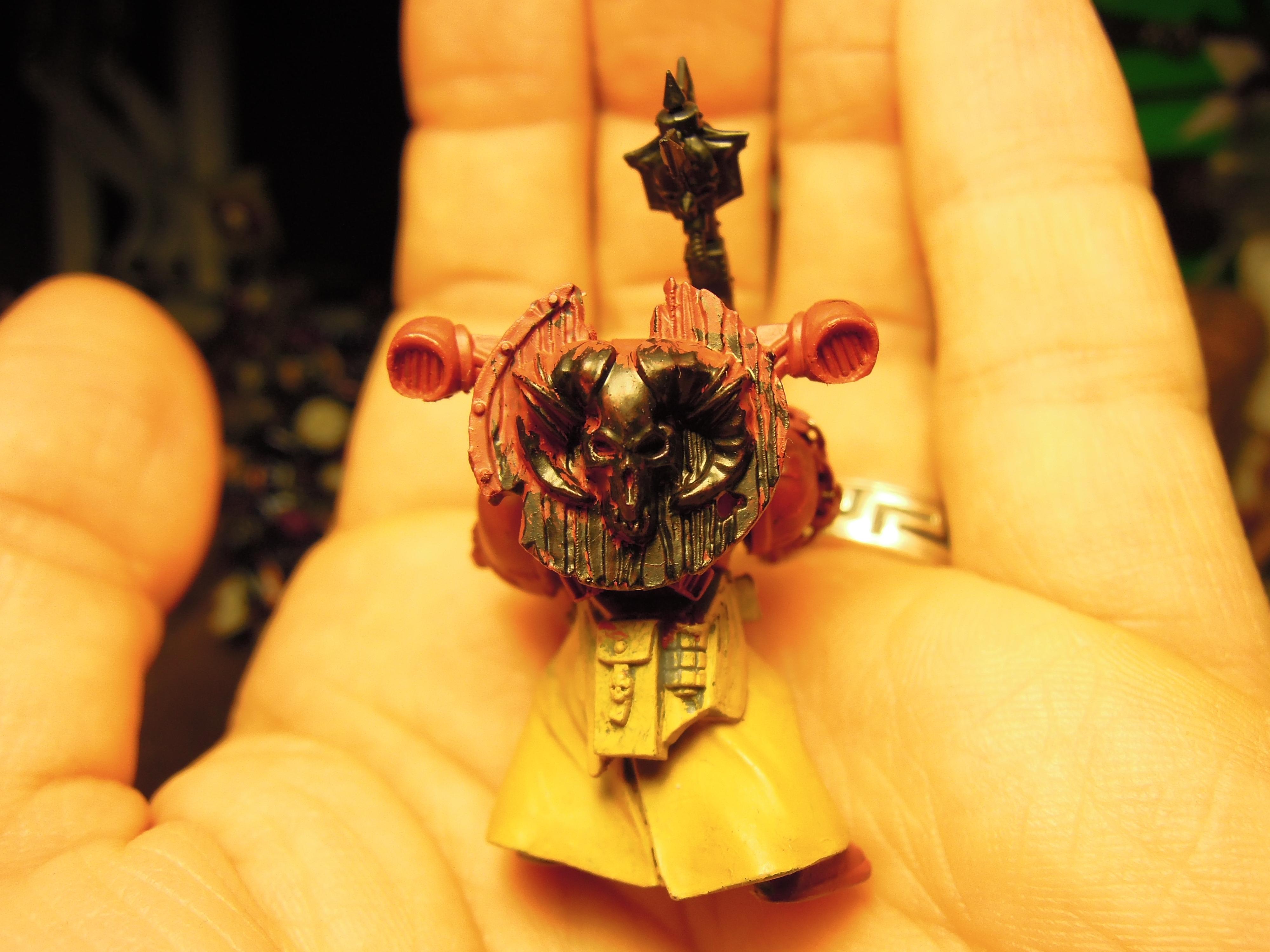 Chaos, Chaos Space Marines, Chaos Undivided, Chosen, Conversion, Heresy, Heretic Astartes, Infantry, Mace, Power Mace, Shield, Traitor Legions, Warhammer 40,000, Word Bearers, Work In Progress