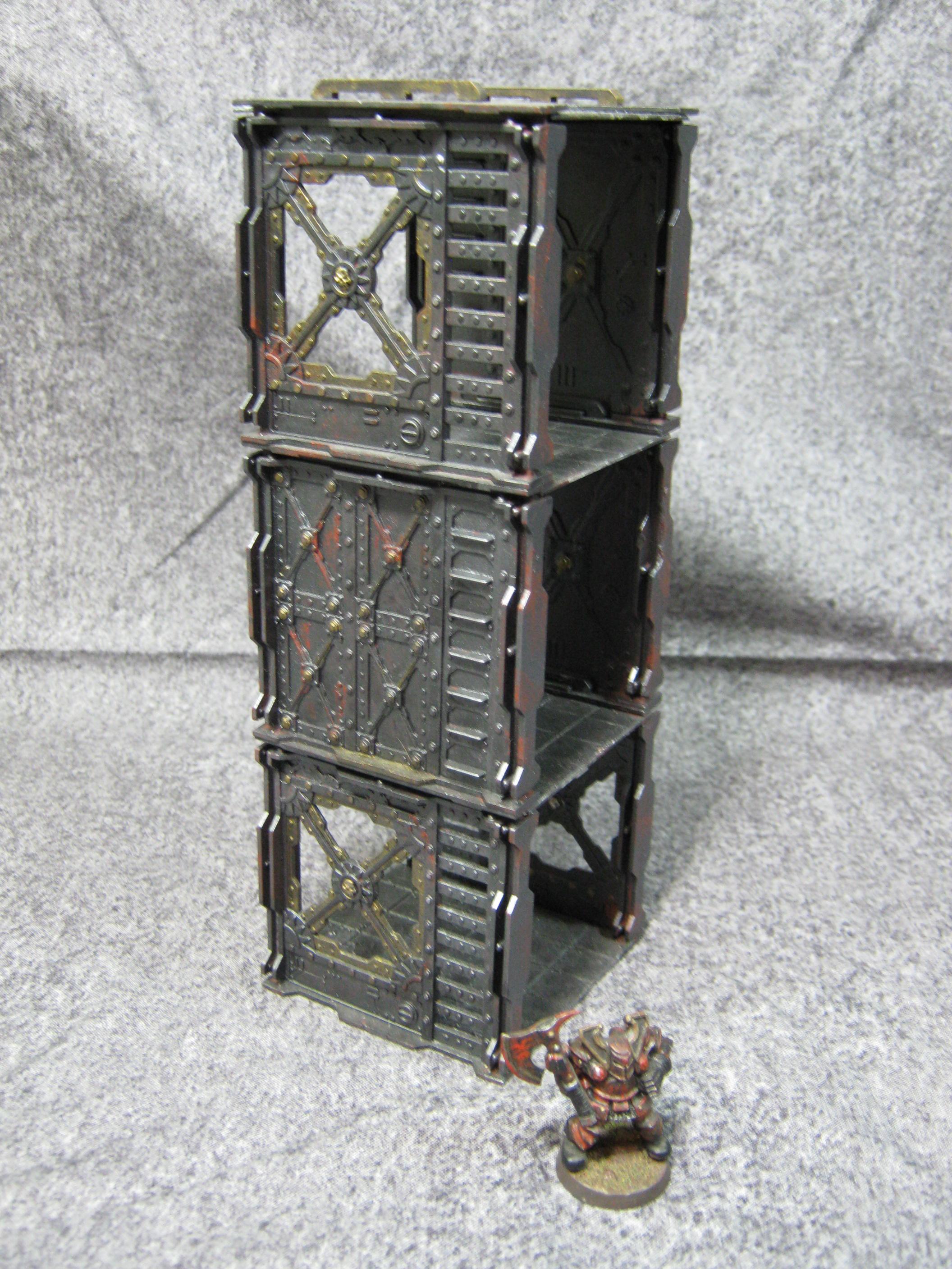 Bulkheads, Necromunda, Scratch Build, Shadow Wars, Warhammer 40,000, Weatjhering