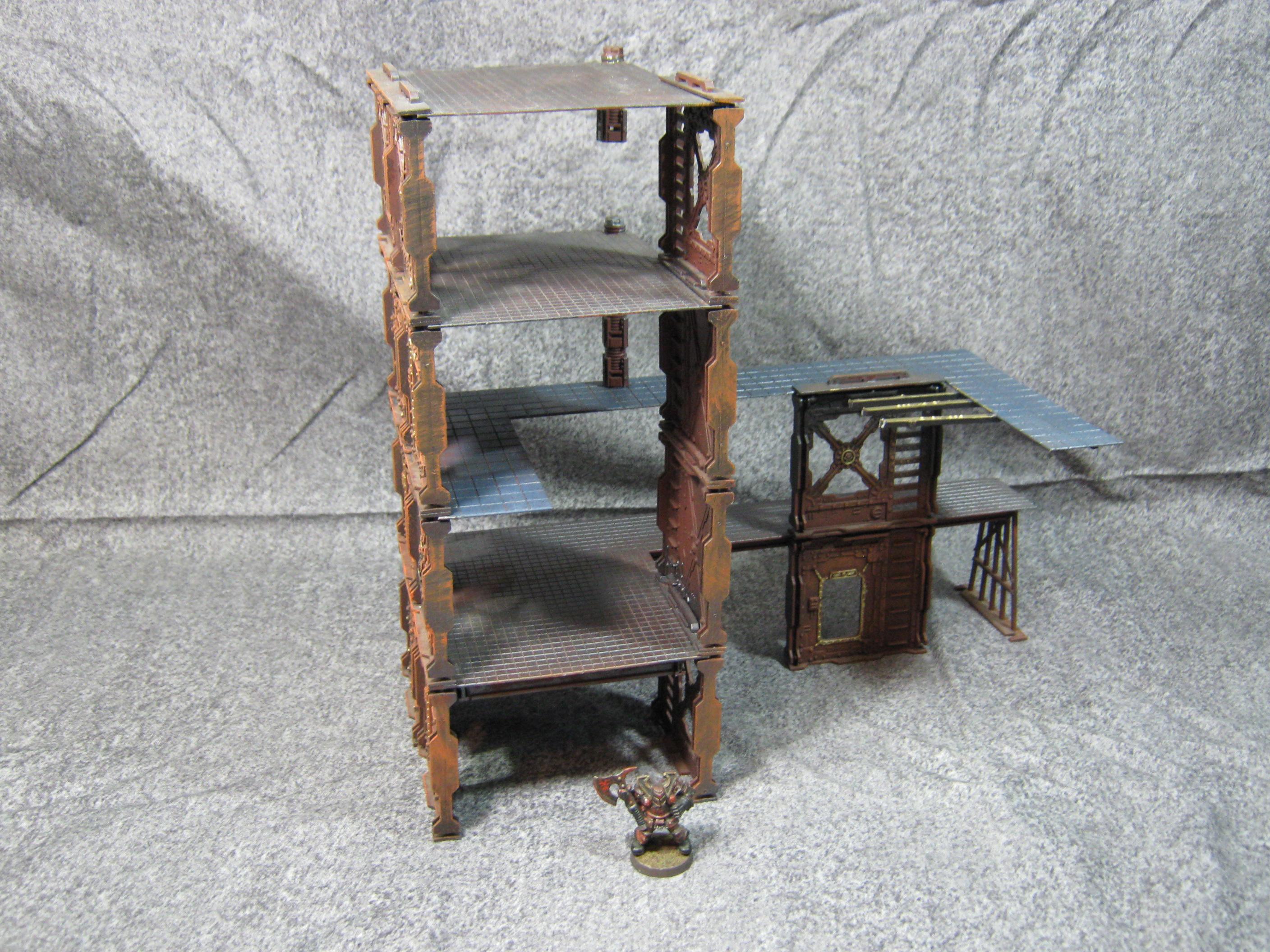 Bulkheads, Necromunda, Scratch Build, Shadow Wars, Warhammer 40,000, Weatjhering