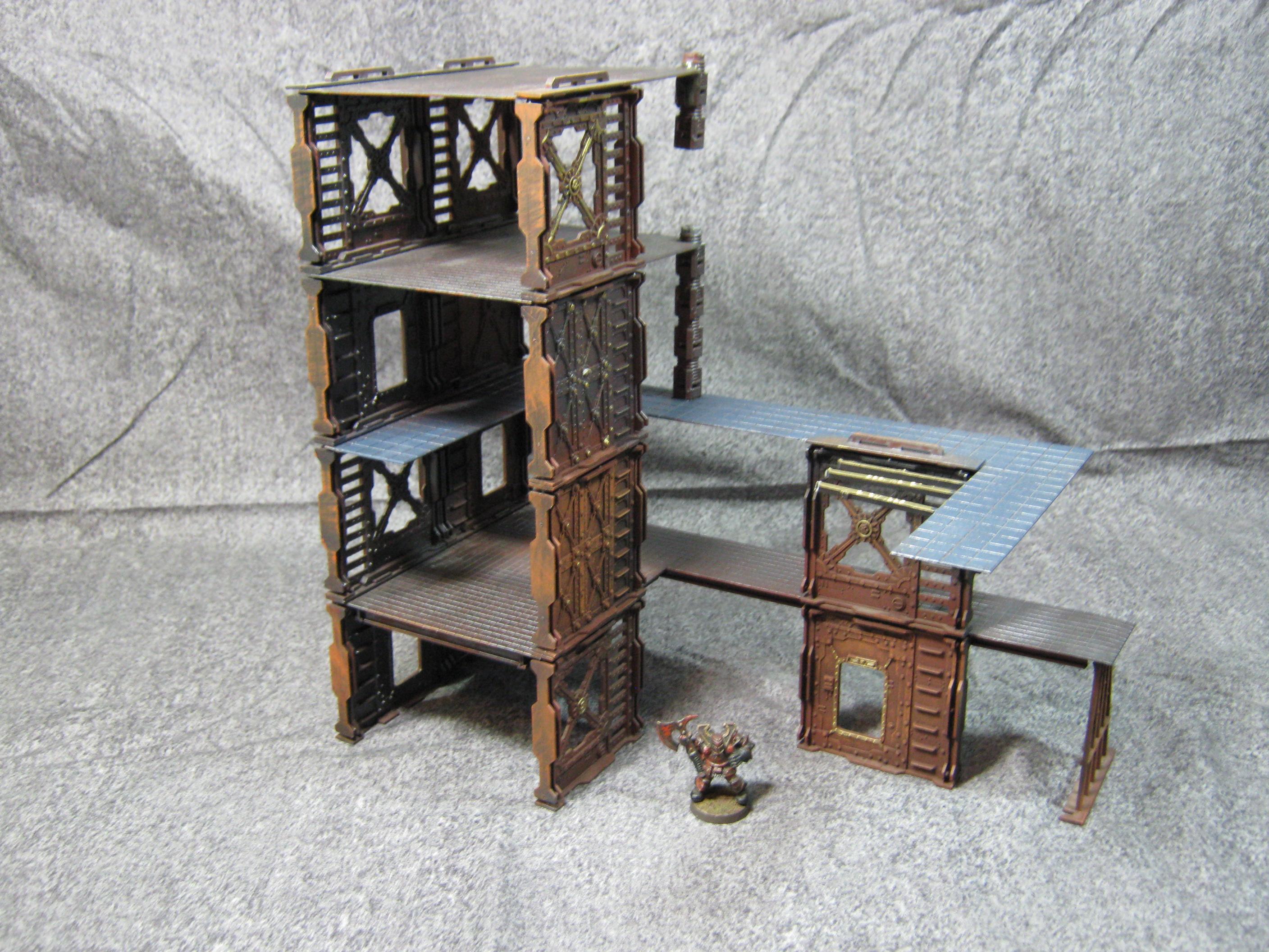 Bulkheads, Necromunda, Scratch Build, Shadow Wars, Warhammer 40,000, Weatjhering