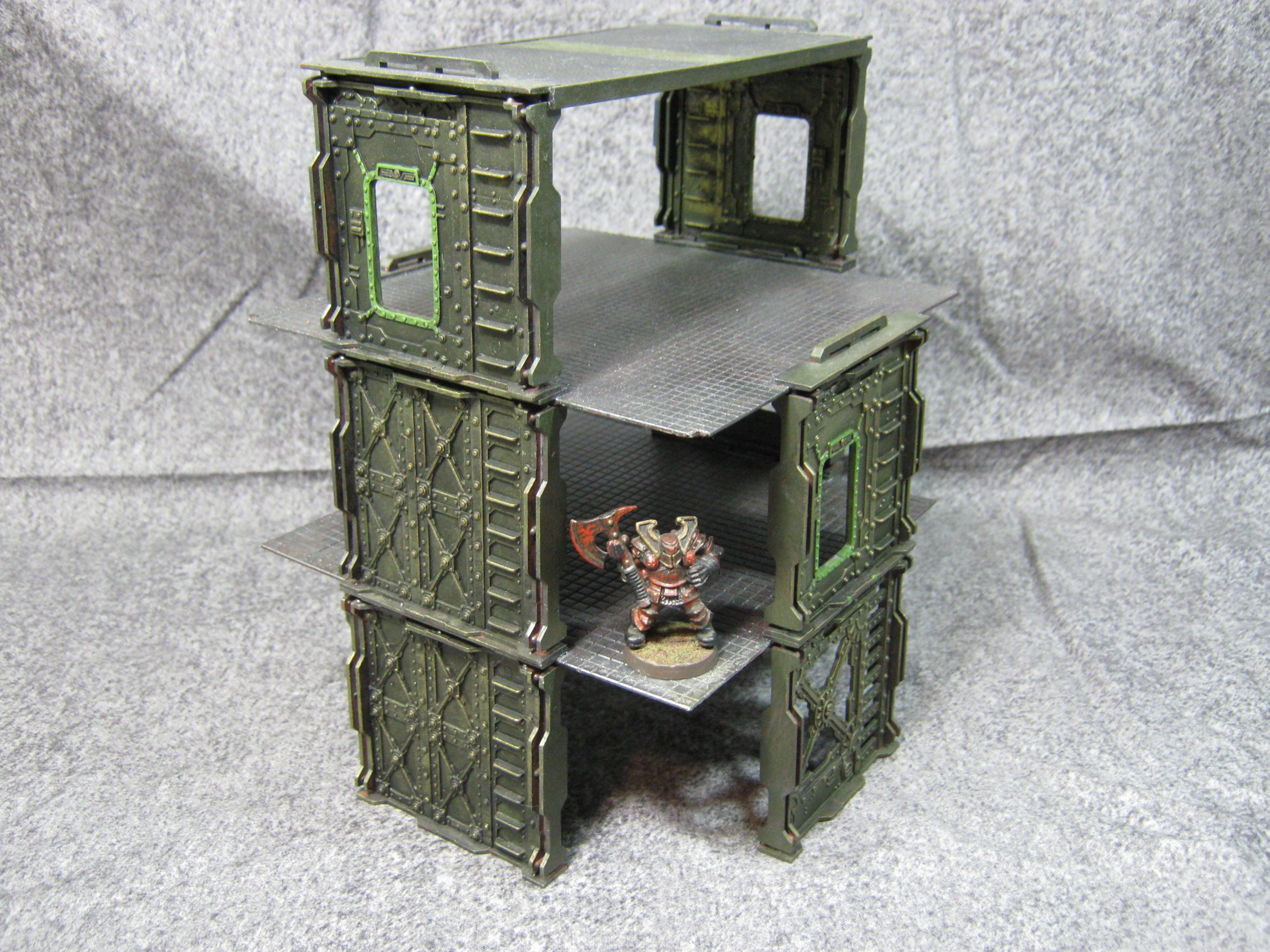 Bulkheads, Necromunda, Scratch Build, Shadow Wars, Warhammer 40,000, Weatjhering