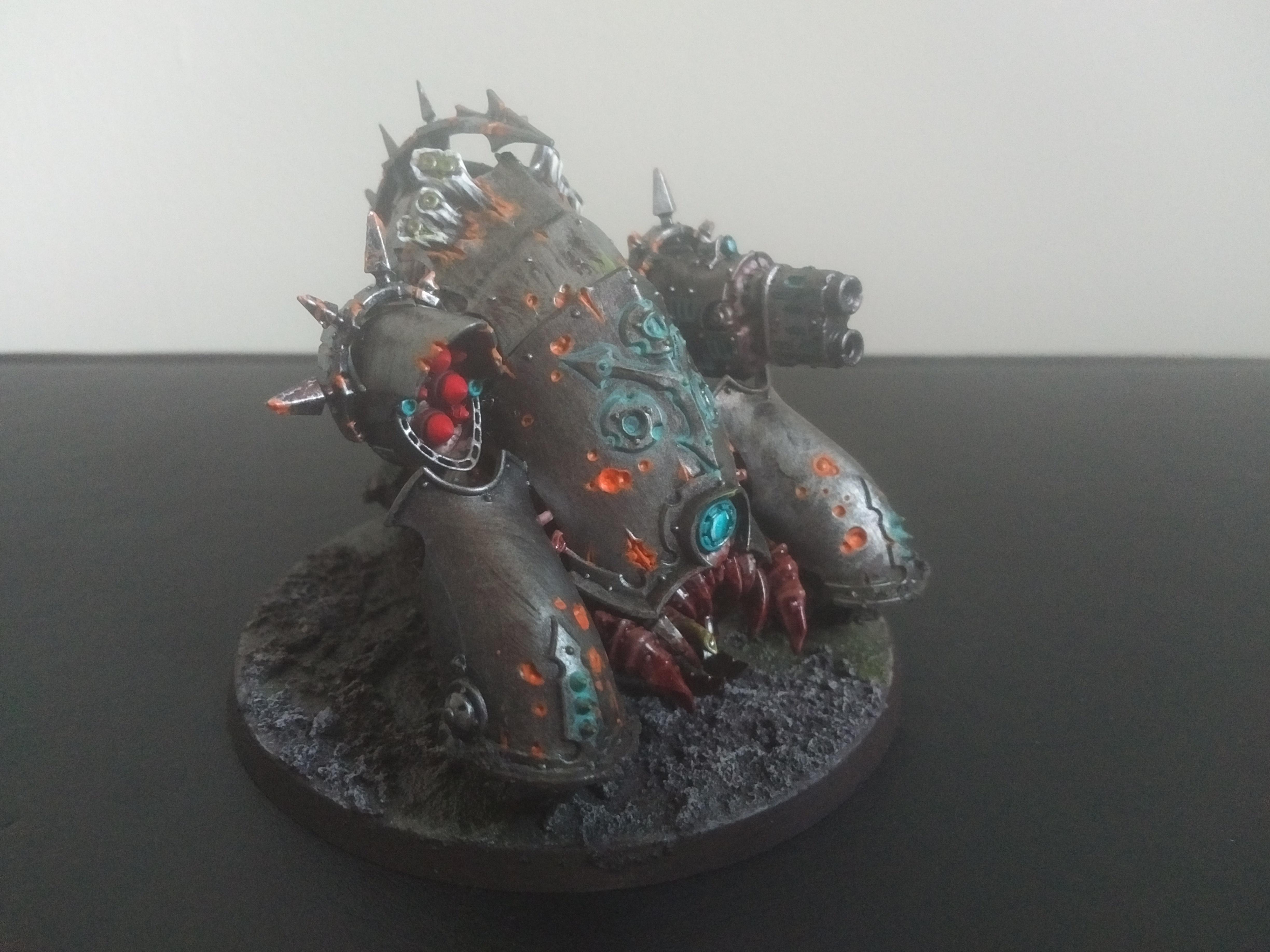Blood, Daemons, Monster, Myphitic Blight-hauler. Death Guard, Nurgle, Rust Verdigris, Silver