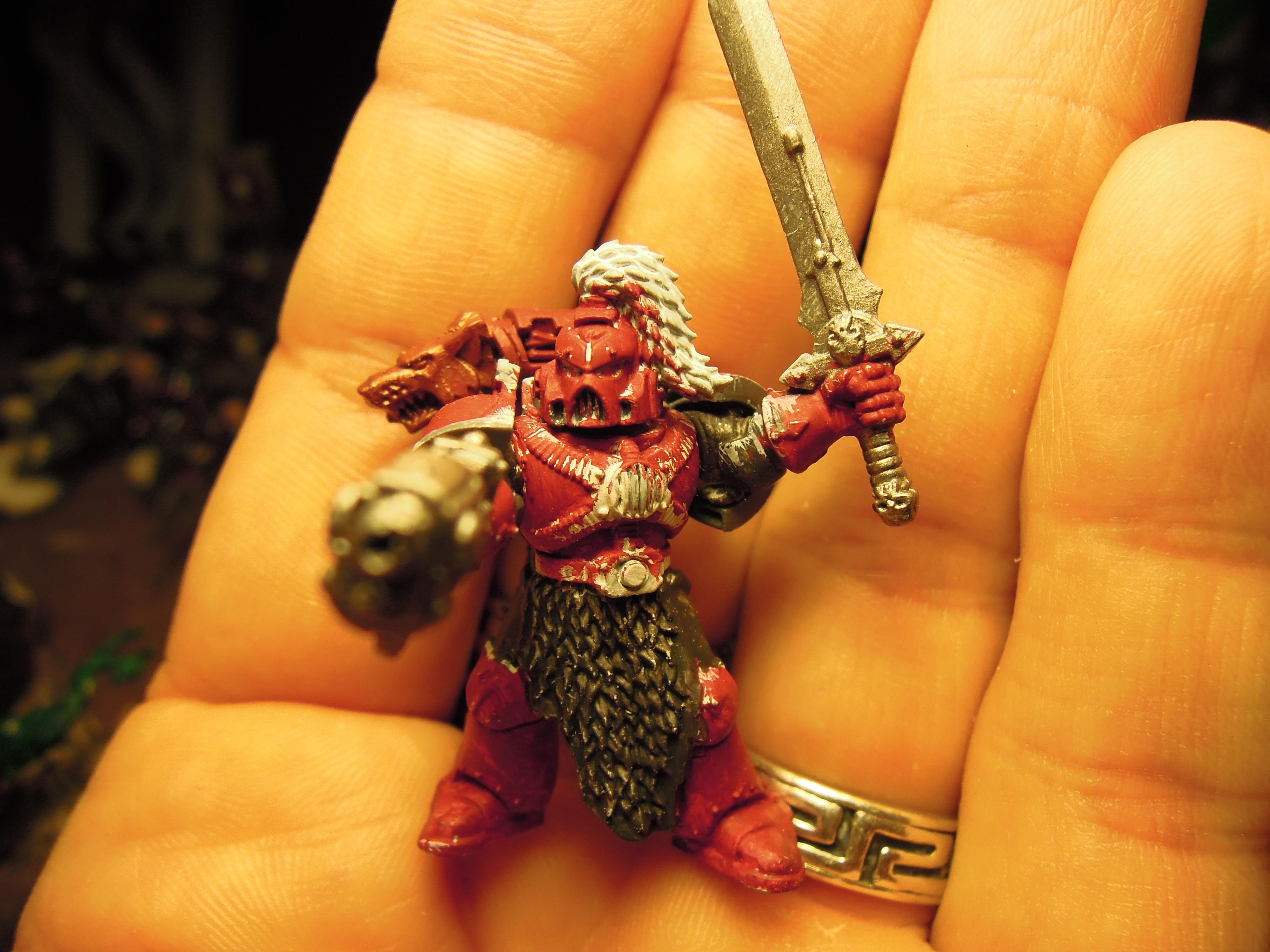 Berserk, Berserkers, Berzerker, Blood For The Blood God, Blood Wolves, Chaos, Chaos Space Marines, Conversion, Heresy, Heretic Astartes, Infantry, Khorne, Khorne Wolves, Kitbash, Plasma Pistol, Power Sword, Renegade, Skulls For Skull Throne, Space Wolves, Traitor, Traitor Legions, Warhammer 40,000, Work In Progress