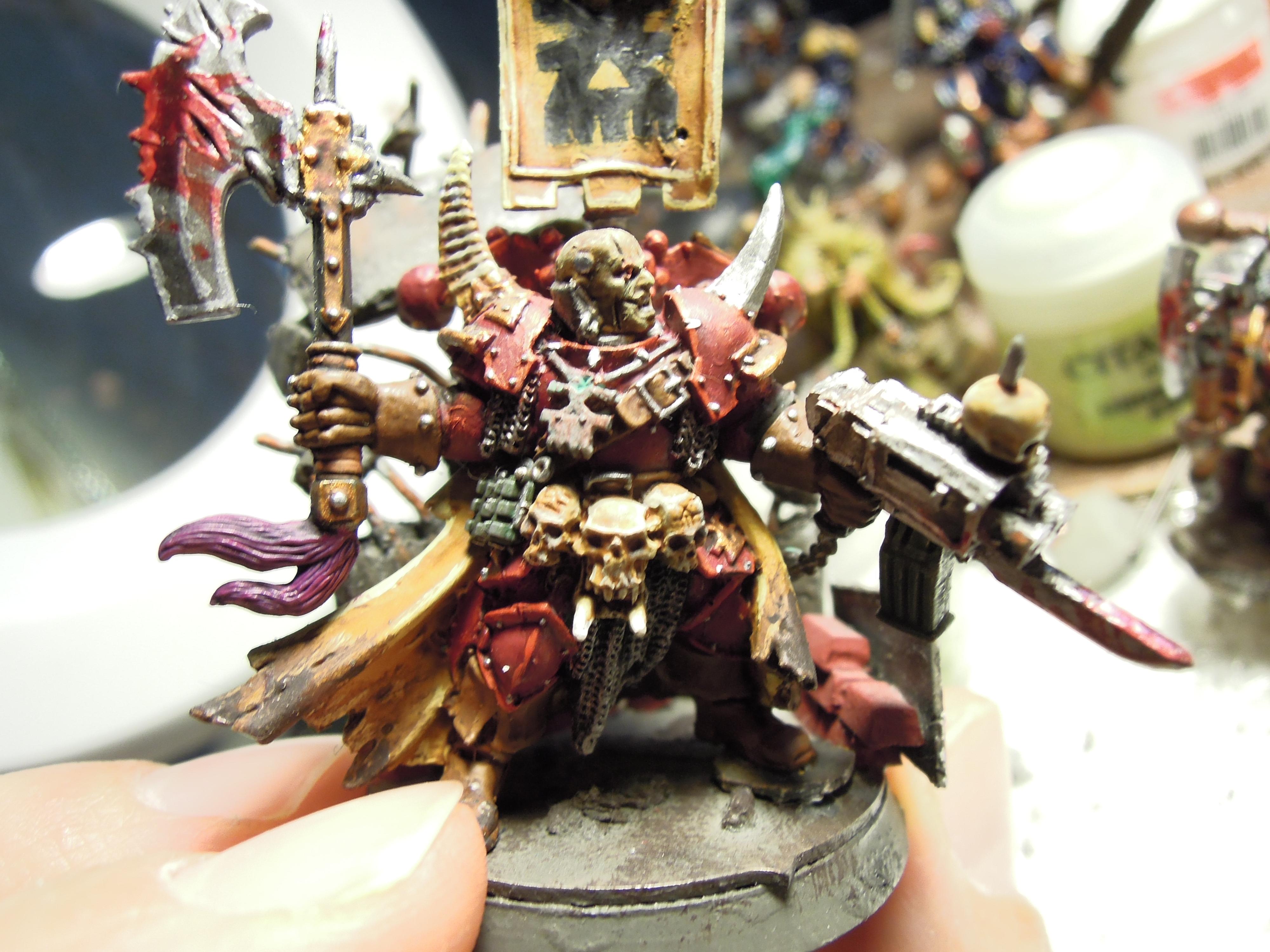 Aspiring Champion, Axe, Banner, Berserk, Berserkers, Berzerk, Berzerker, Blood For The Blood God, Chaos, Chaos Space Marines, Conversion, Heresy, Heretic Astartes, Infantry, Khorne, Skulls For Skull Throne, Storm Bolter, Traitor Legions, Trophy, Warhammer 40,000, World Eaters
