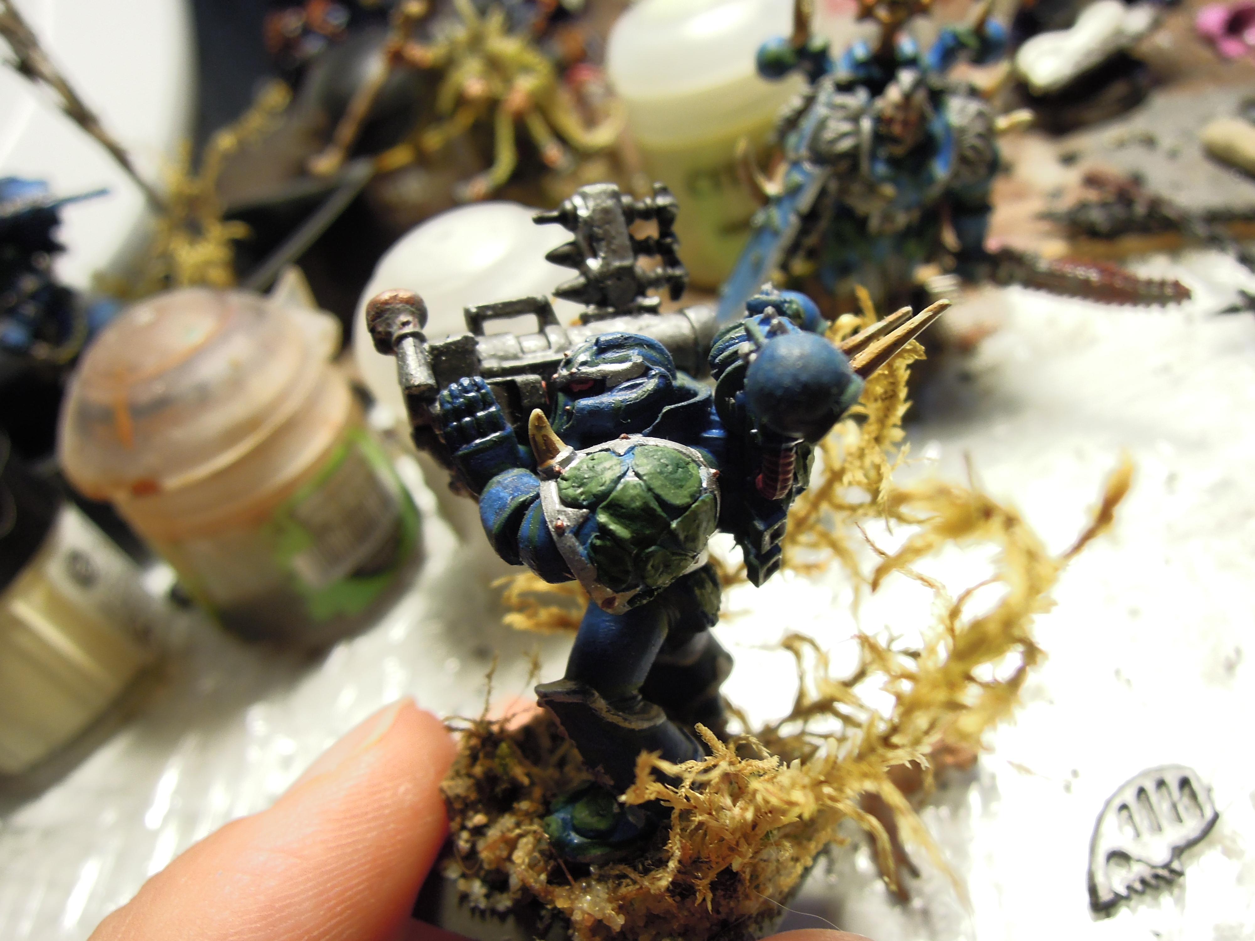 Alpha Legion, Chaos, Chaos Space Marines, Chaos Undivided, Conversion, Greenstuff, Havoc, Heresy, Heretic Astartes, Hydra Dominatus, Infantry, Kitbash, Rocket Launcher, Scales, Traitor Legions, Warhammer 40,000