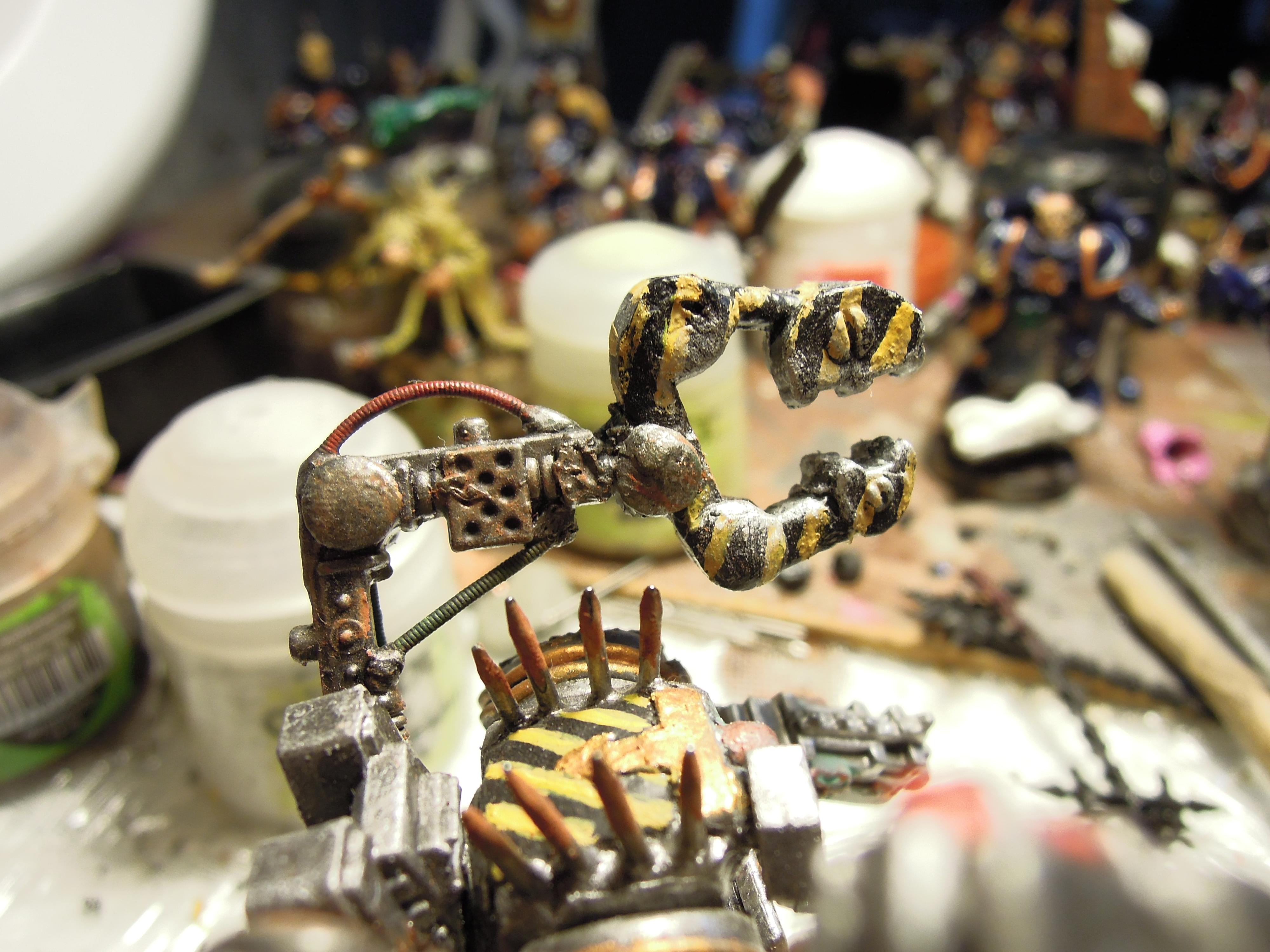 Chaos, Chaos Space Marines, Chaos Undivided, Conversion, Hazard Stripe, Hazard Stripes, Heresy, Heretic Astartes, Infantry, Iron Warriors, Iron Within, Iron Without!, Kitbash, Scratch Build, Servo Arm, Terminator Armor, Traitor Legions, Warhammer 40,000, Warsmith