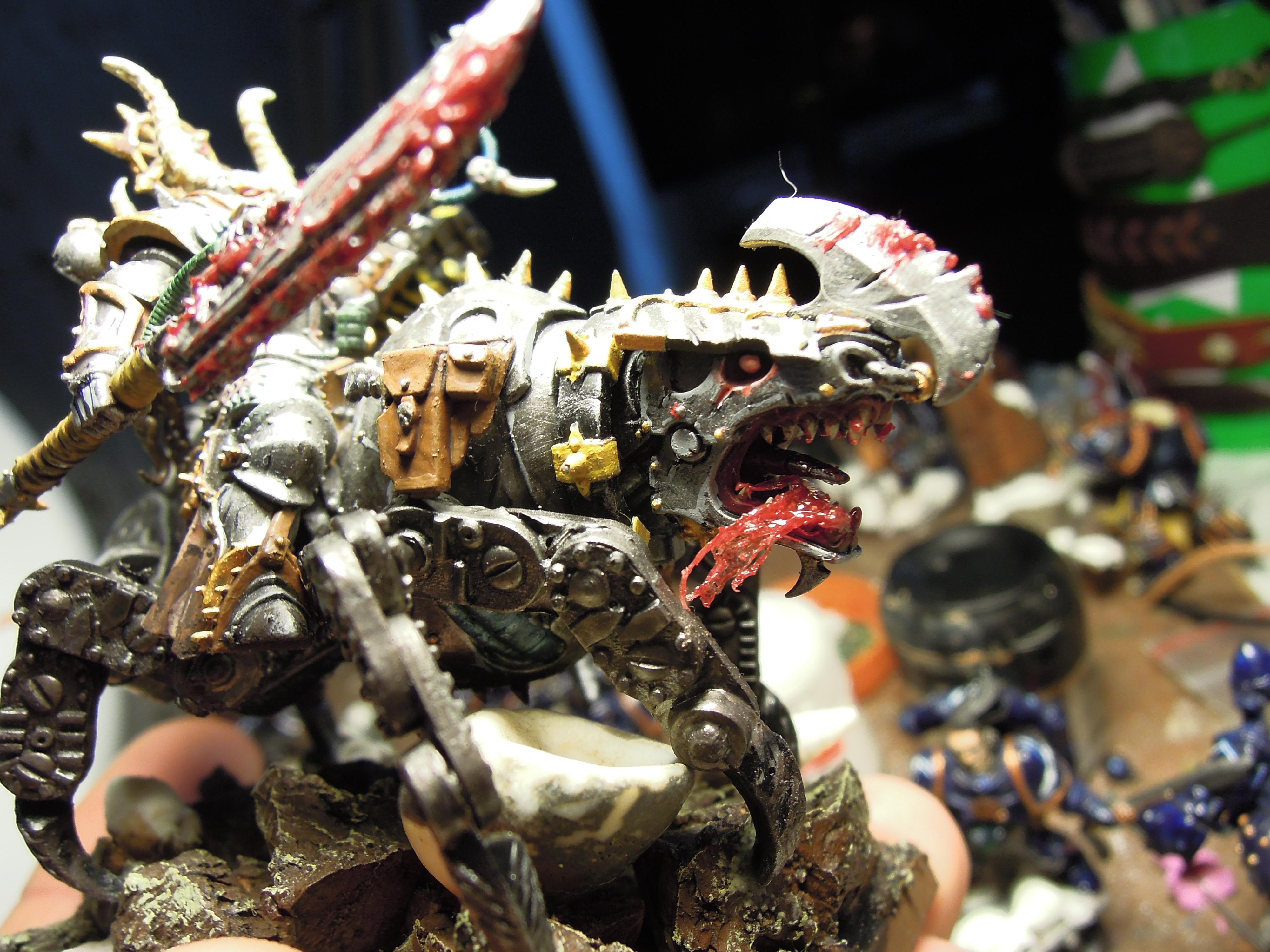Blood, Chaos, Chaos Space Marines, Chaos Undivided, Conversion, Fast Attack, Glaive, Hazard Stripe, Hazard Stripes, Heresy, Heretic Astartes, Iron Warriors, Iron Within, Iron Without!, Juggernaut, Kitbash, Meltagun, Rider, Servo Arm, Skullcrushers, Traitor Legions, Warhammer 40,000