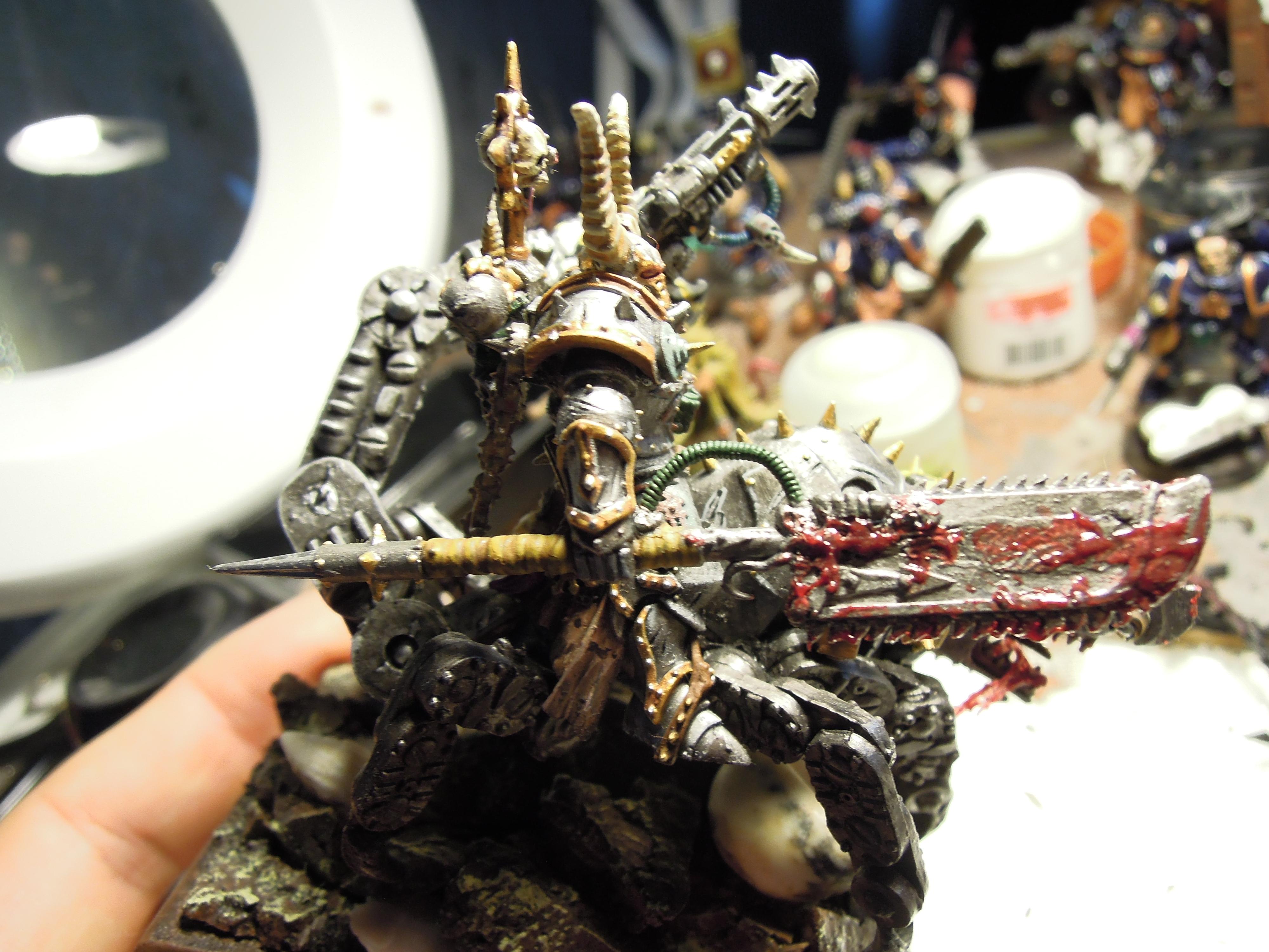 Chaos, Chaos Space Marines, Chaos Undivided, Conversion, Fast Attack, Glaive, Hazard Stripe, Hazard Stripes, Heresy, Heretic Astartes, Iron Warriors, Iron Within, Iron Without!, Juggernaut, Kitbash, Meltagun, Rider, Servo Arm, Skullcrushers, Traitor Legions, Warhammer 40,000
