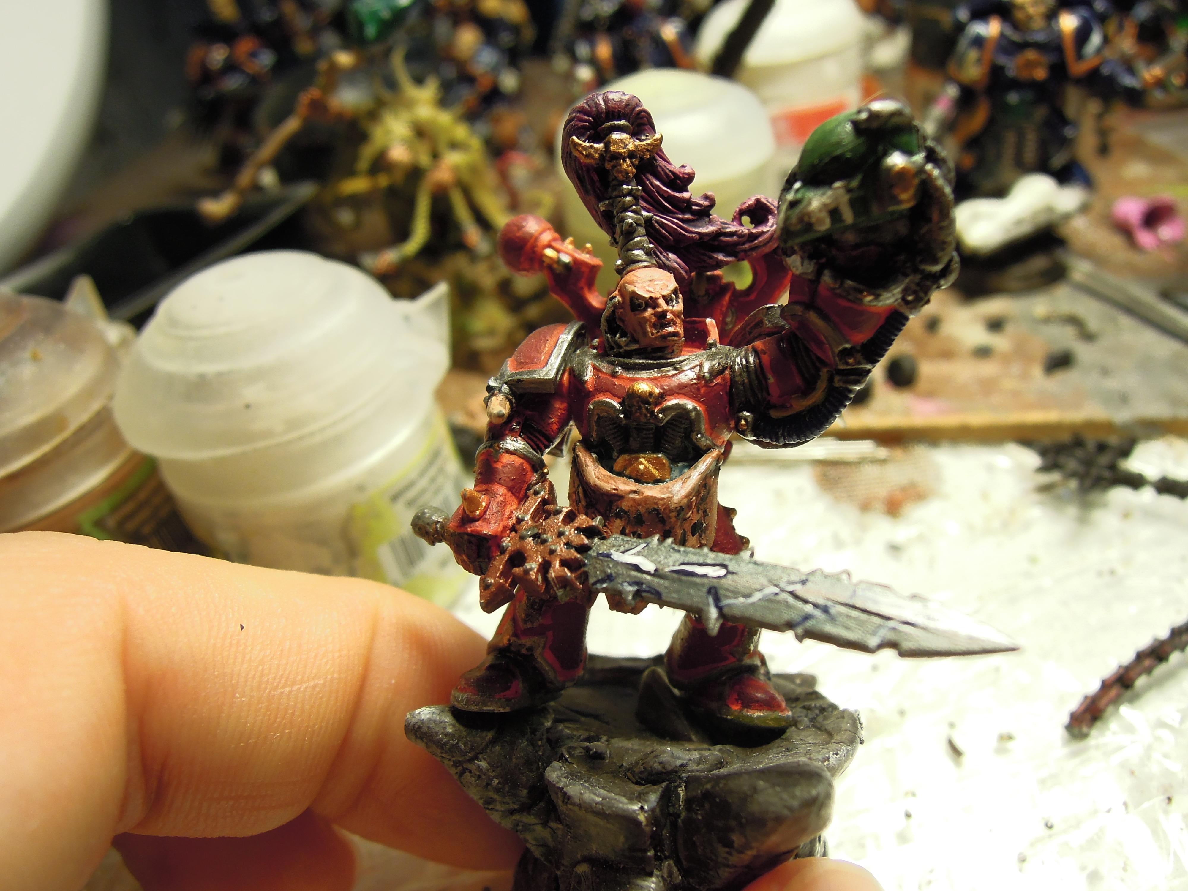 Aspiring Champion, Chaos, Chaos Space Marines, Chaos Undivided, Conversion, Heresy, Heretic Astartes, Infantry, Power Fist, Sword, Traitor Legions, Trophy, Warhammer 40,000, Word Bearers