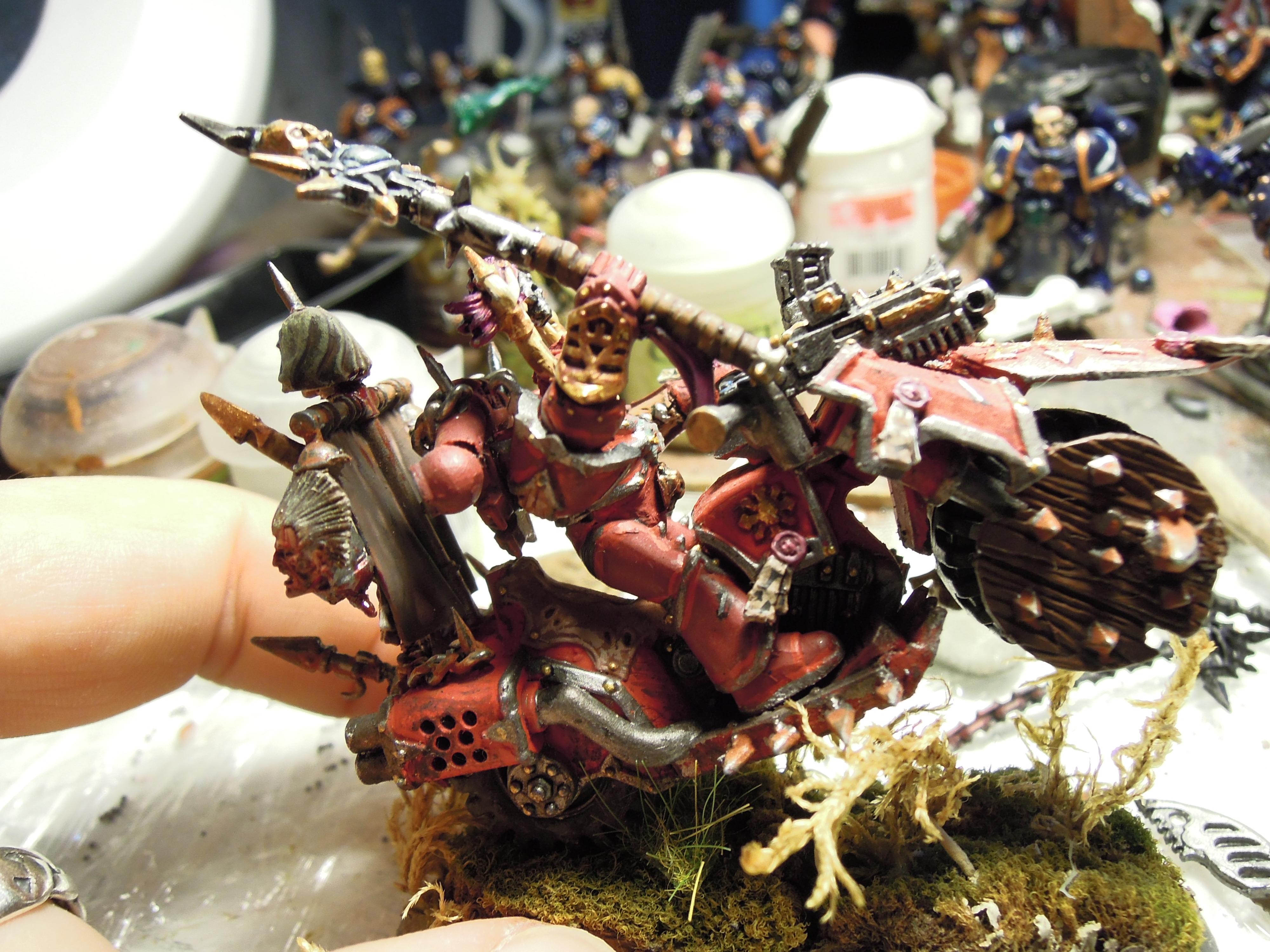 Accursed Crozius, Bike, Chaos, Chaos Space Marines, Chaos Undivided, Conversion, Dark Apostle, Heresy, Heretic Astartes, Infantry, Traitor Legions, Warhammer 40,000, Word Bearers