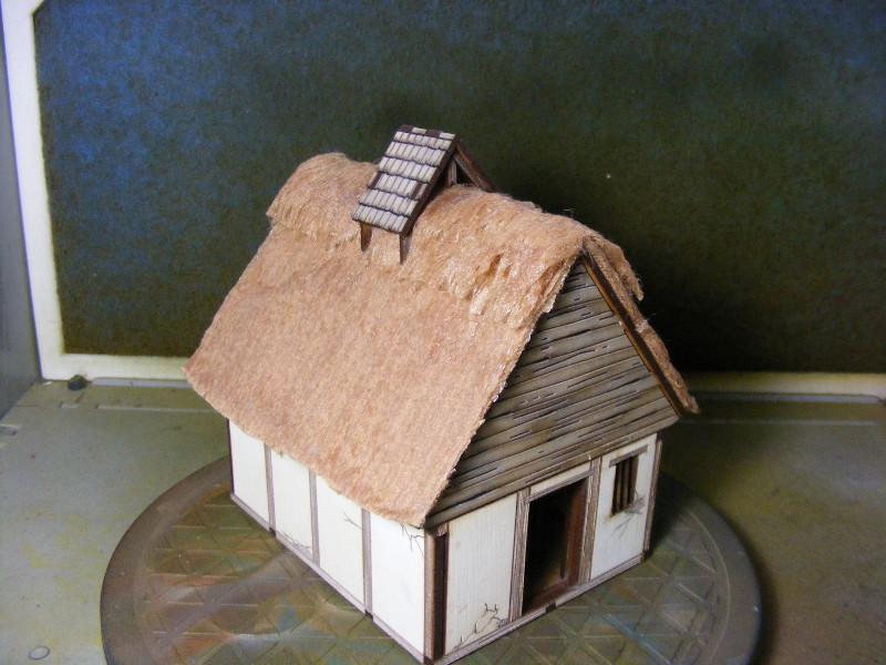 thatched roof cottage