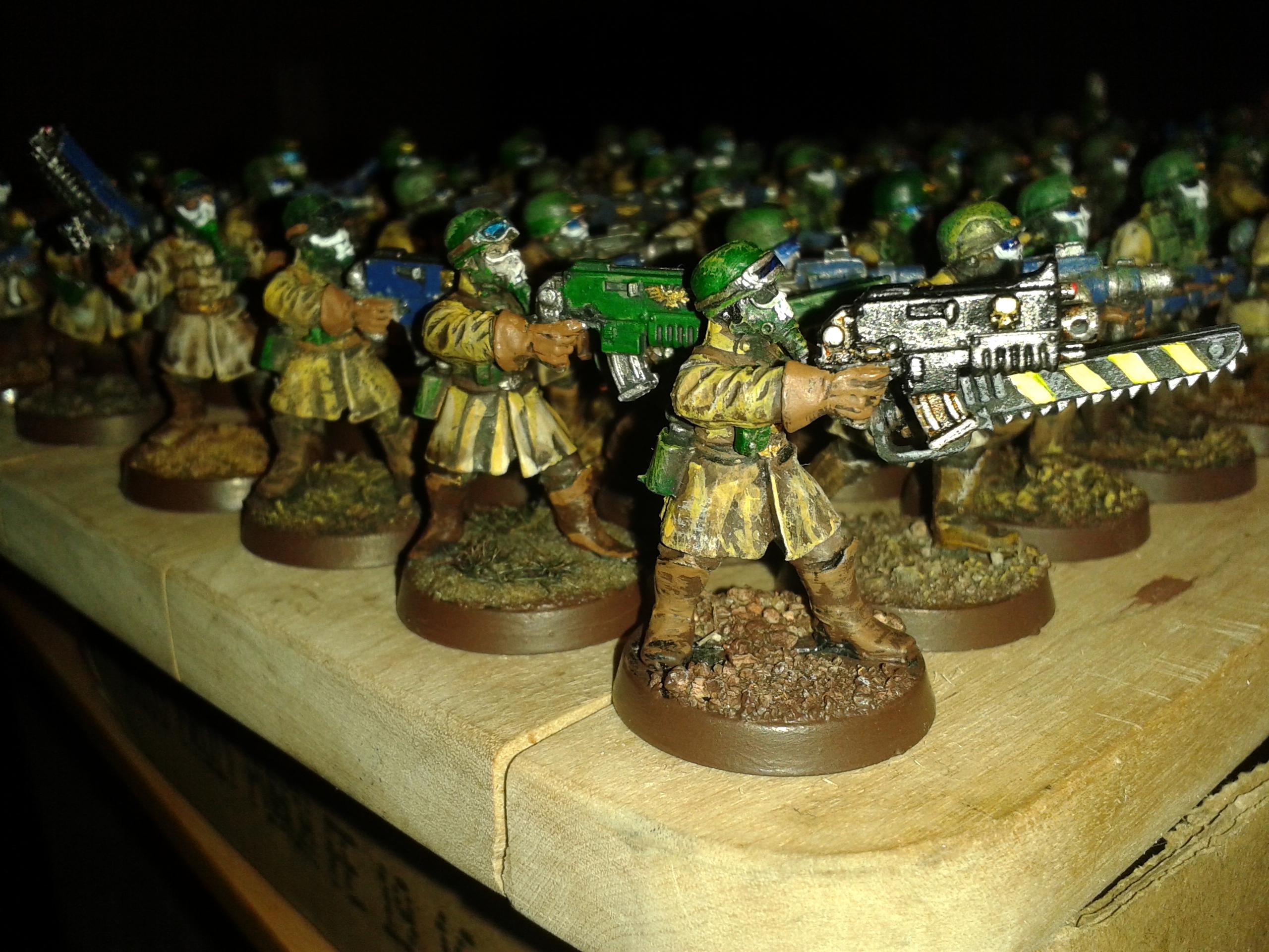 Astra Militarum, Commissar, Heavy Bolter, Heavy Weapons Team, Imperial Guard, Lascannon, Missile Launcher, Necromunda, Rapier, Steel Legion