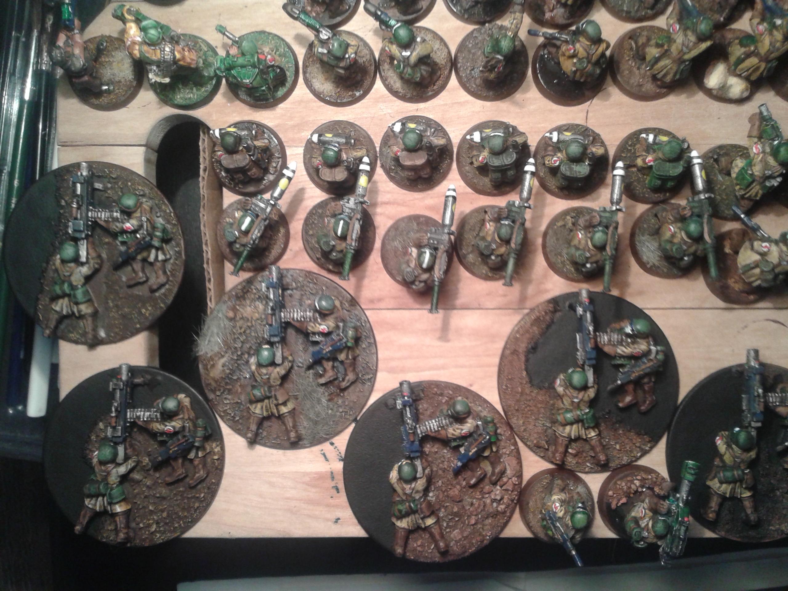 Astra Militarum, Commissar, Heavy Bolter, Heavy Weapons Team, Imperial Guard, Lascannon, Missile Launcher, Necromunda, Rapier, Steel Legion