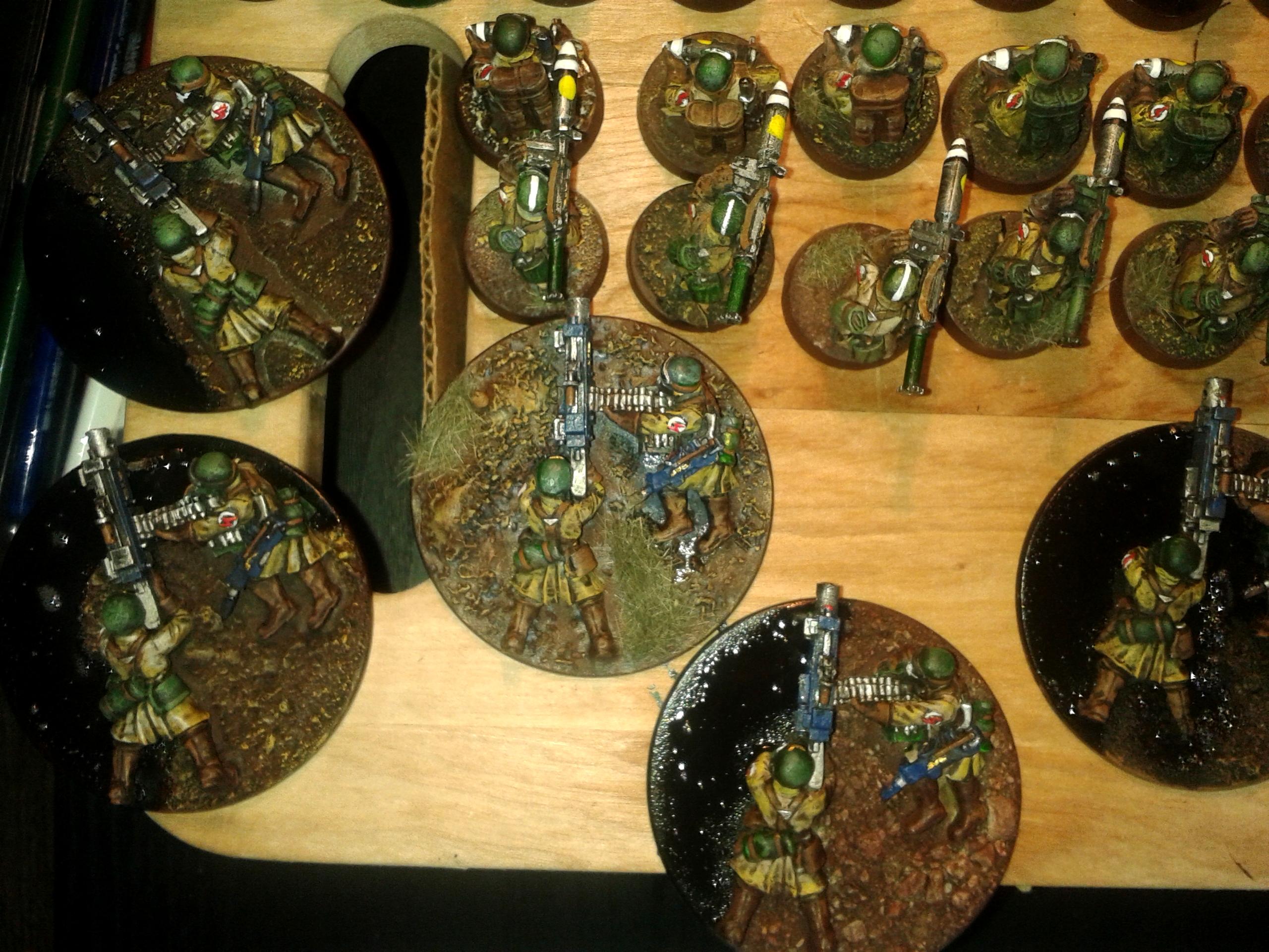 Astra Militarum, Commissar, Heavy Bolter, Heavy Weapons Team, Imperial Guard, Lascannon, Missile Launcher, Necromunda, Rapier, Steel Legion