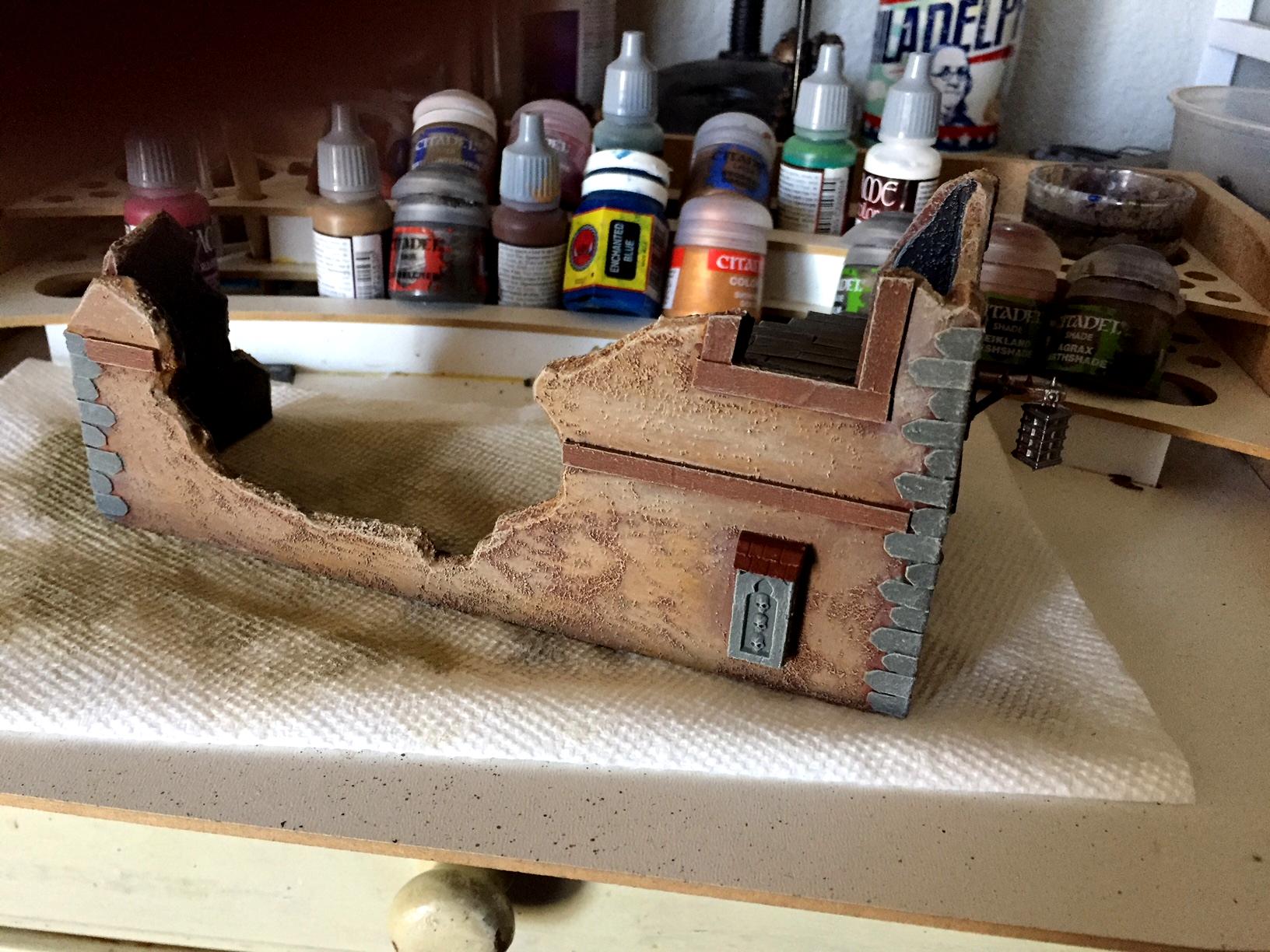 Terrain, Nearly finished front