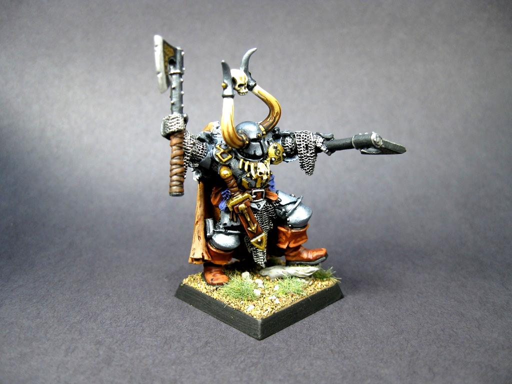 Carrero Arts, Chaos Exalted Champion, Slaves To Darkness, Wahammer, Warhamer Aos, Warhammer Chaos