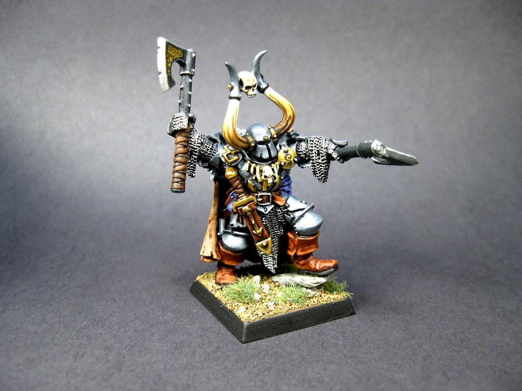 Carrero Arts, Chaos Exalted Champion, Slaves To Darkness, Wahammer, Warhamer Aos, Warhammer Chaos