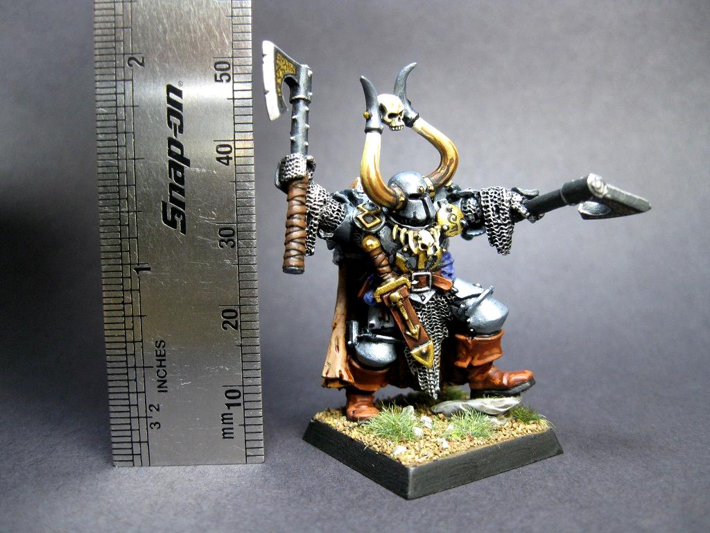 Carrero Arts, Chaos Exalted Champion, Slaves To Darkness, Wahammer, Warhamer Aos, Warhammer Chaos