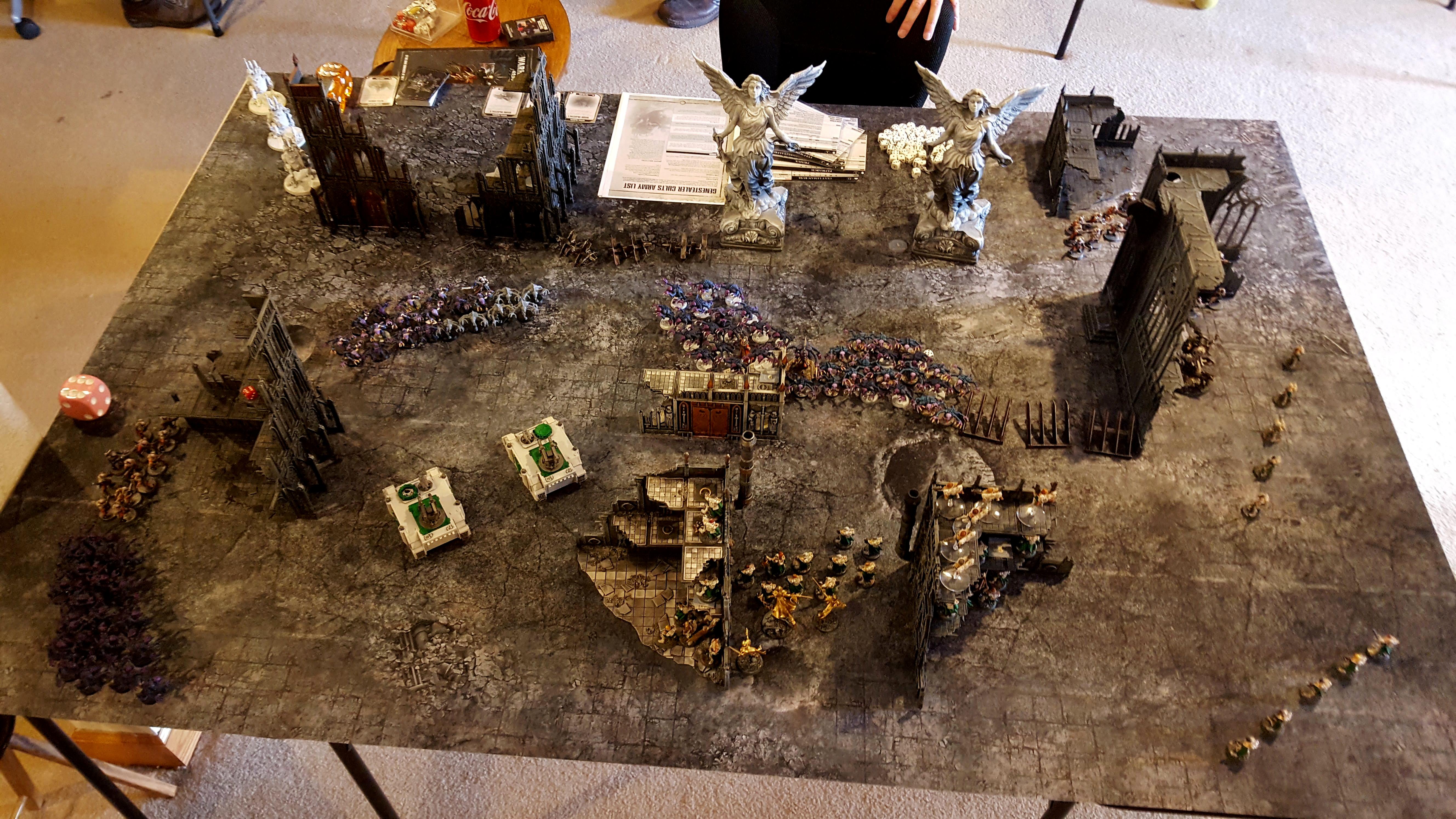 After the Genestealer Cult ambush at the top of Turn 1