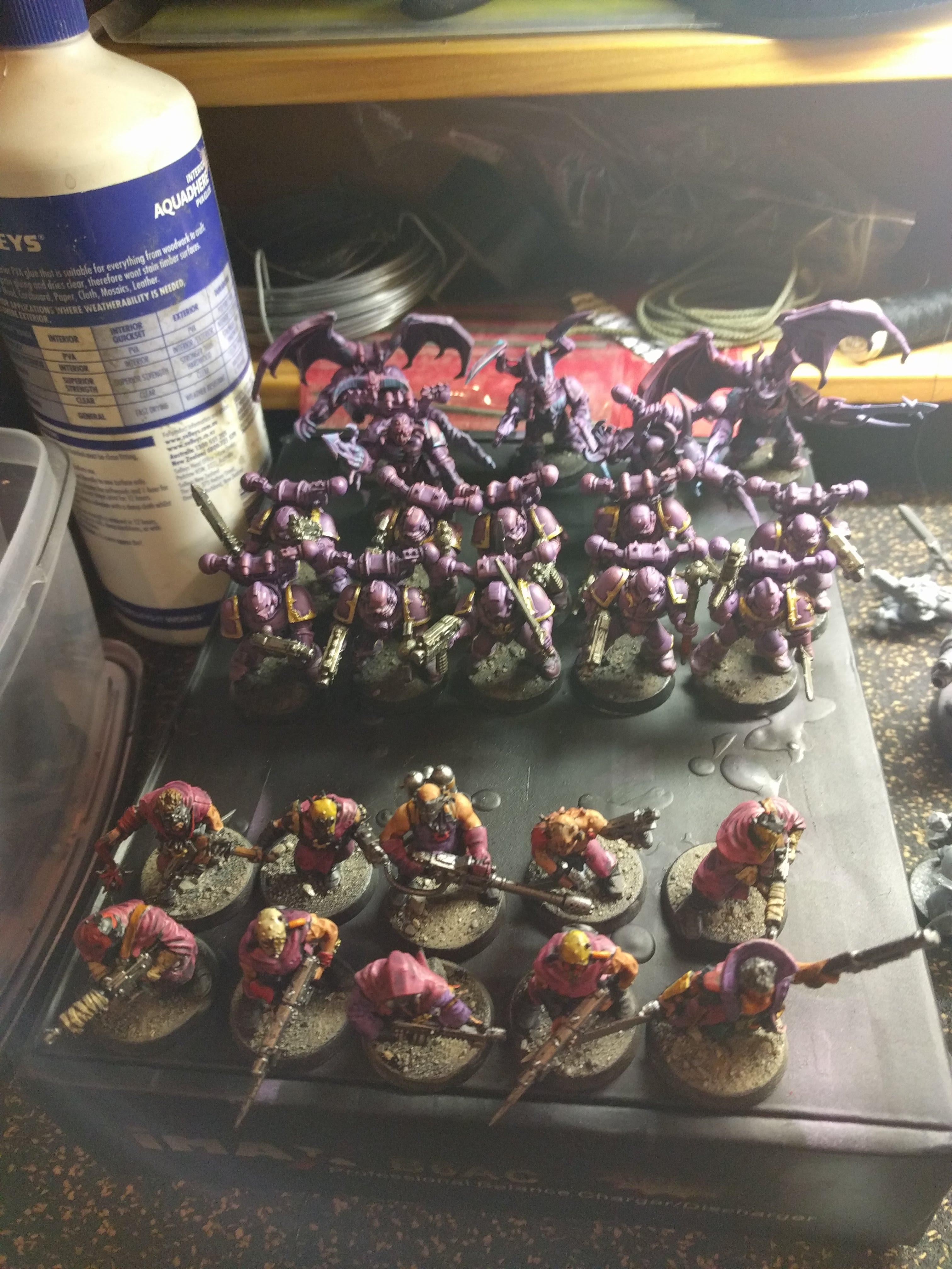 Chaos Cultists, Chaos Space Marines and Possessed
