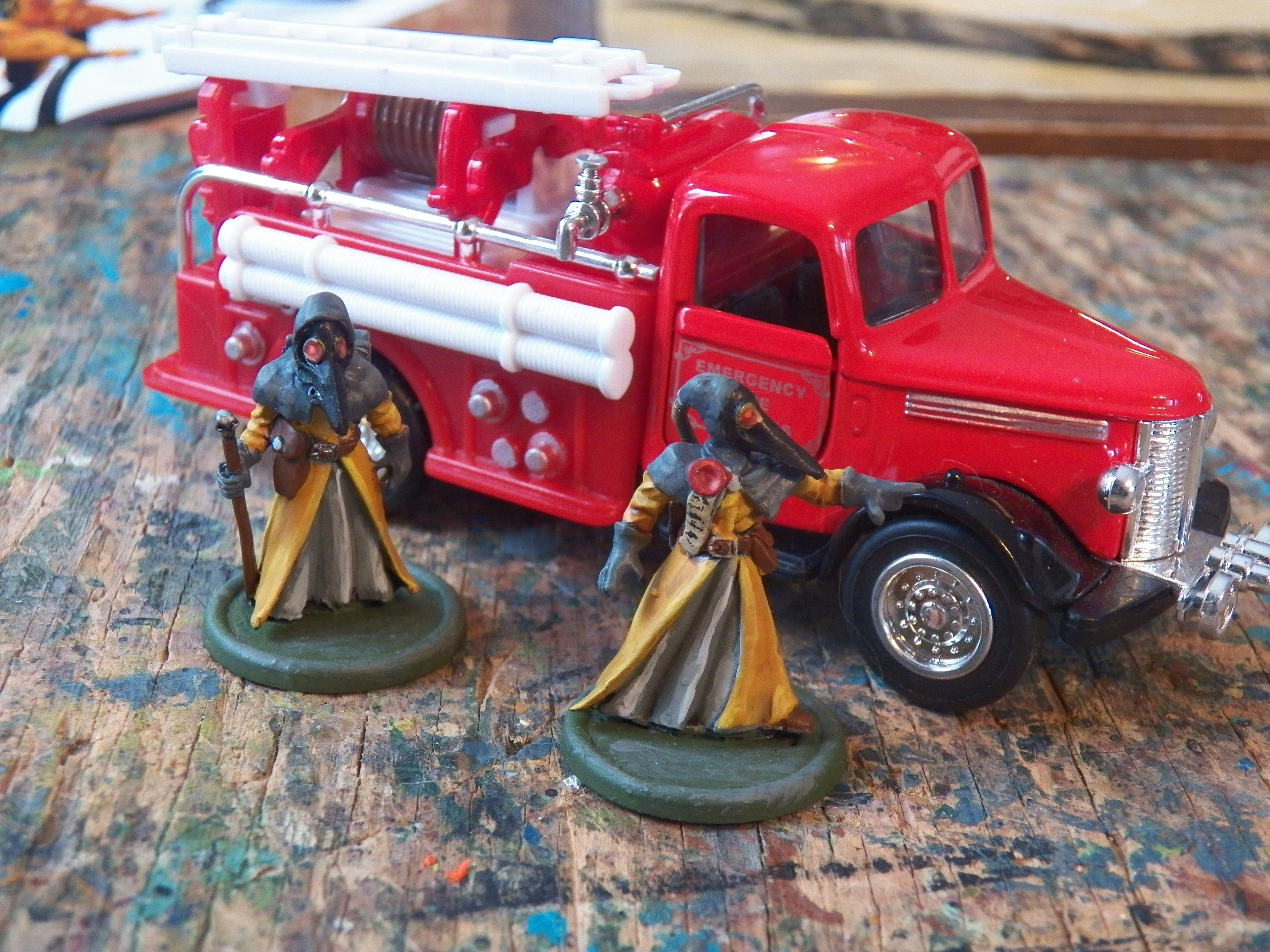 Fire Truck, Plague Doctor, Truck