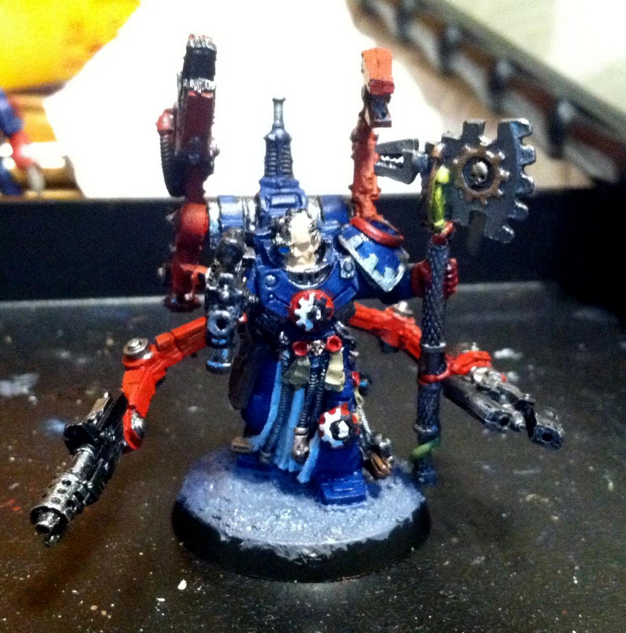 Crimson Fists, Techmarine, Work In Progress