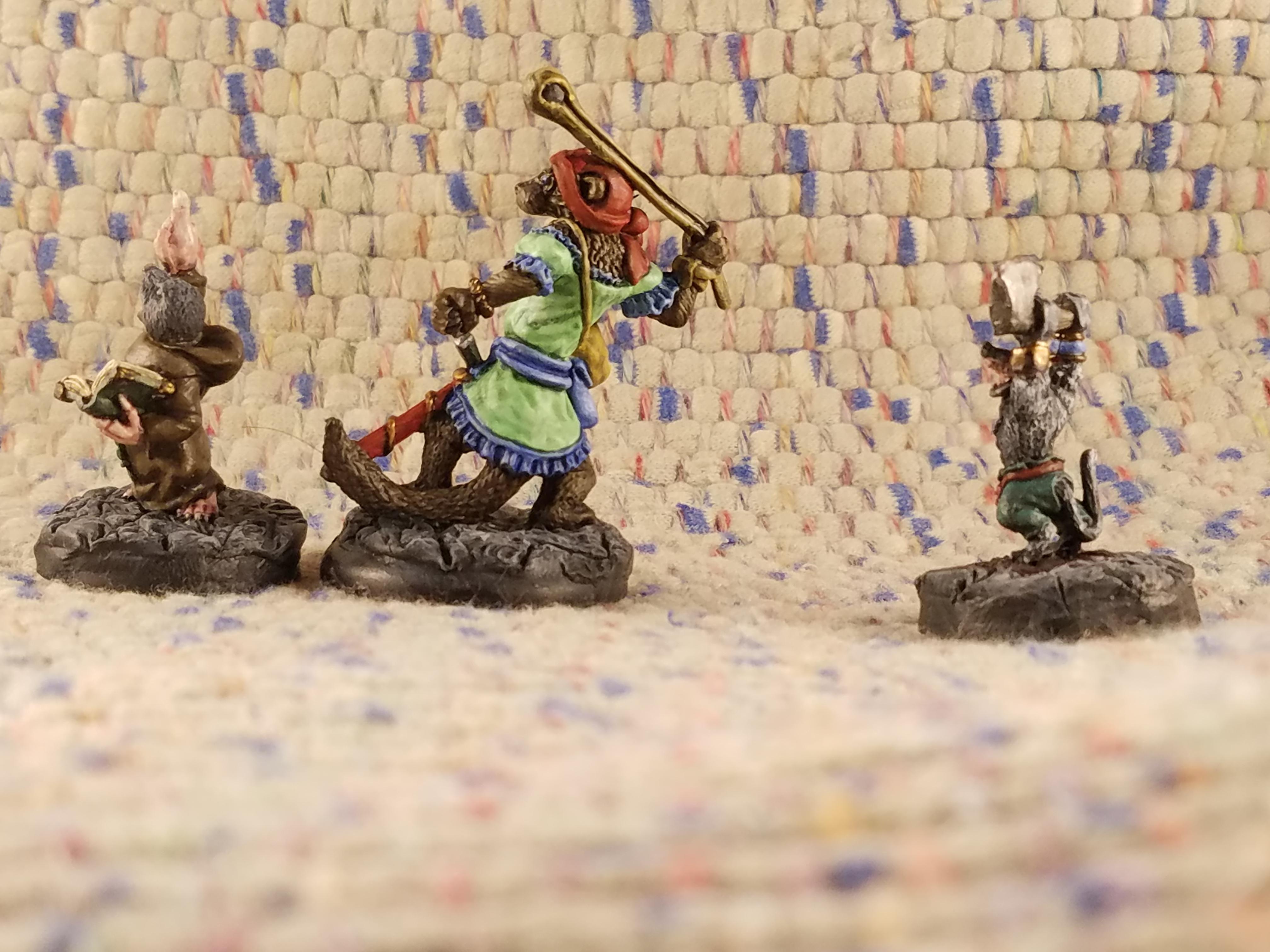 Animal Adventurers, Berzerker, Dakka Painting Challenge 2017, Friar, Mole, Oathsworn, Otter, Shew, Slinger