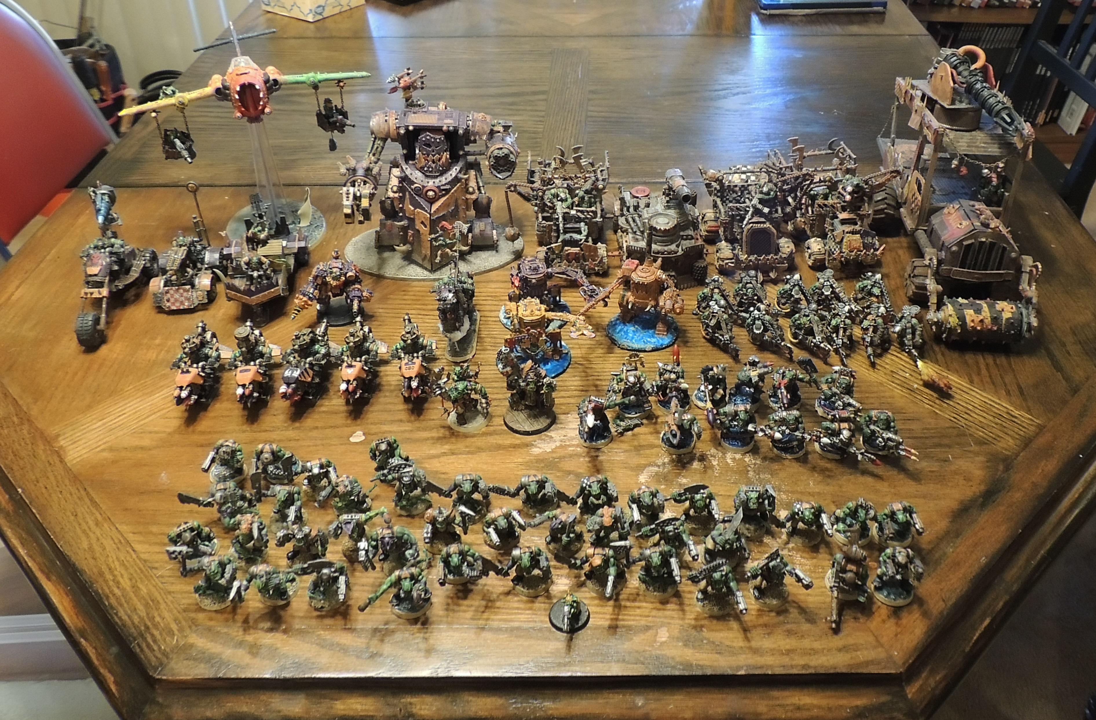 Army, Battlewagon, Boy, Conversion, Dakkajet, Deff Dread, Gorkanaut, Greentide, Killa Kan, Orks, Tankbustas, Trukk, Warbuggies