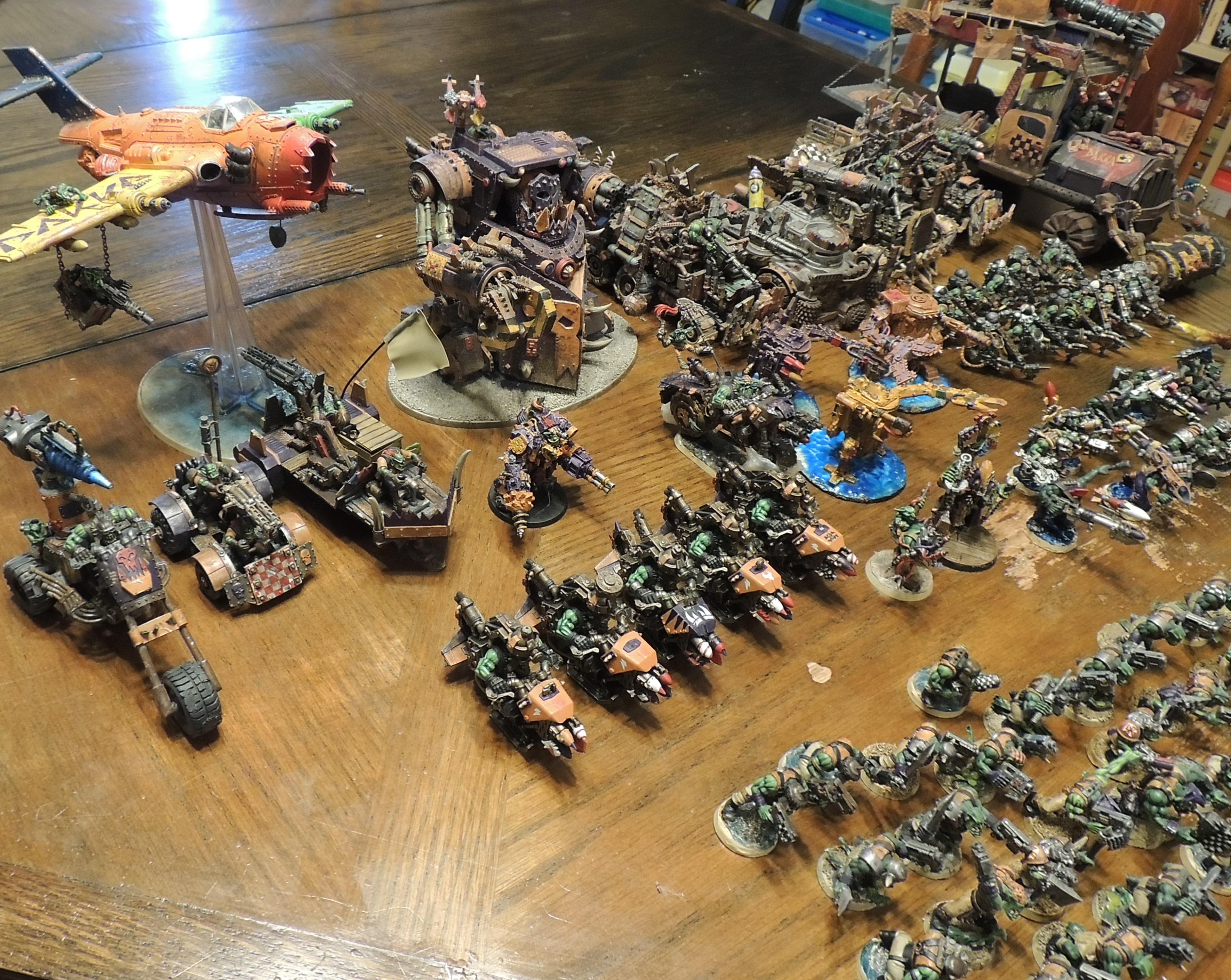 Army, Battlewagon, Boy, Conversion, Dakkajet, Deff Dread, Gorkanaut, Greentide, Killa Kan, Orks, Tankbustas, Trukk, Warbuggies