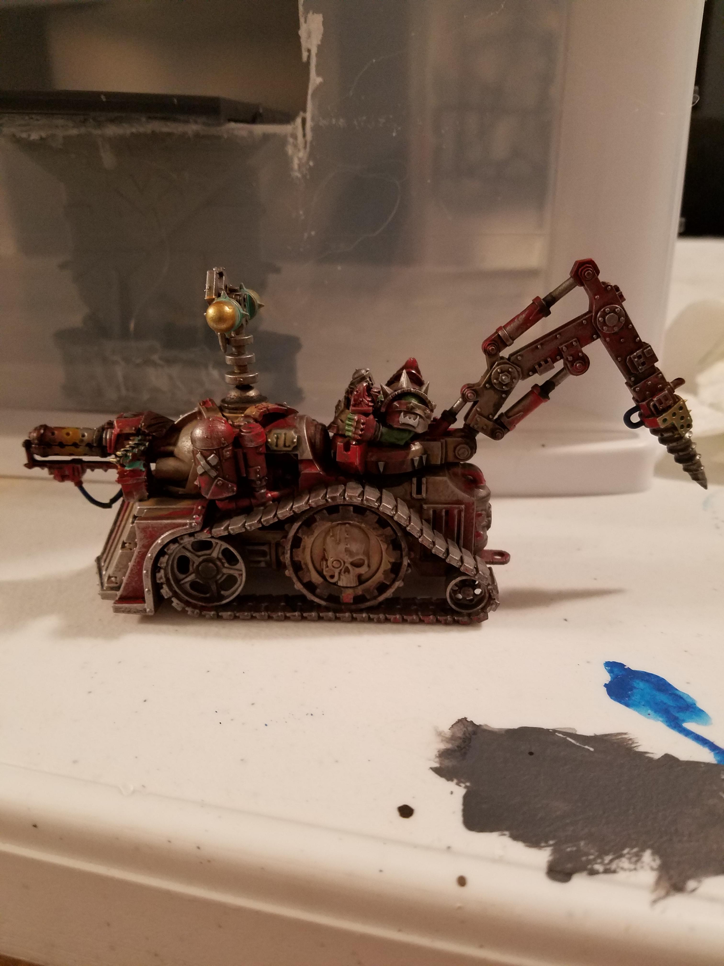 Big mek with kff on bike. Alot if fun building this guy