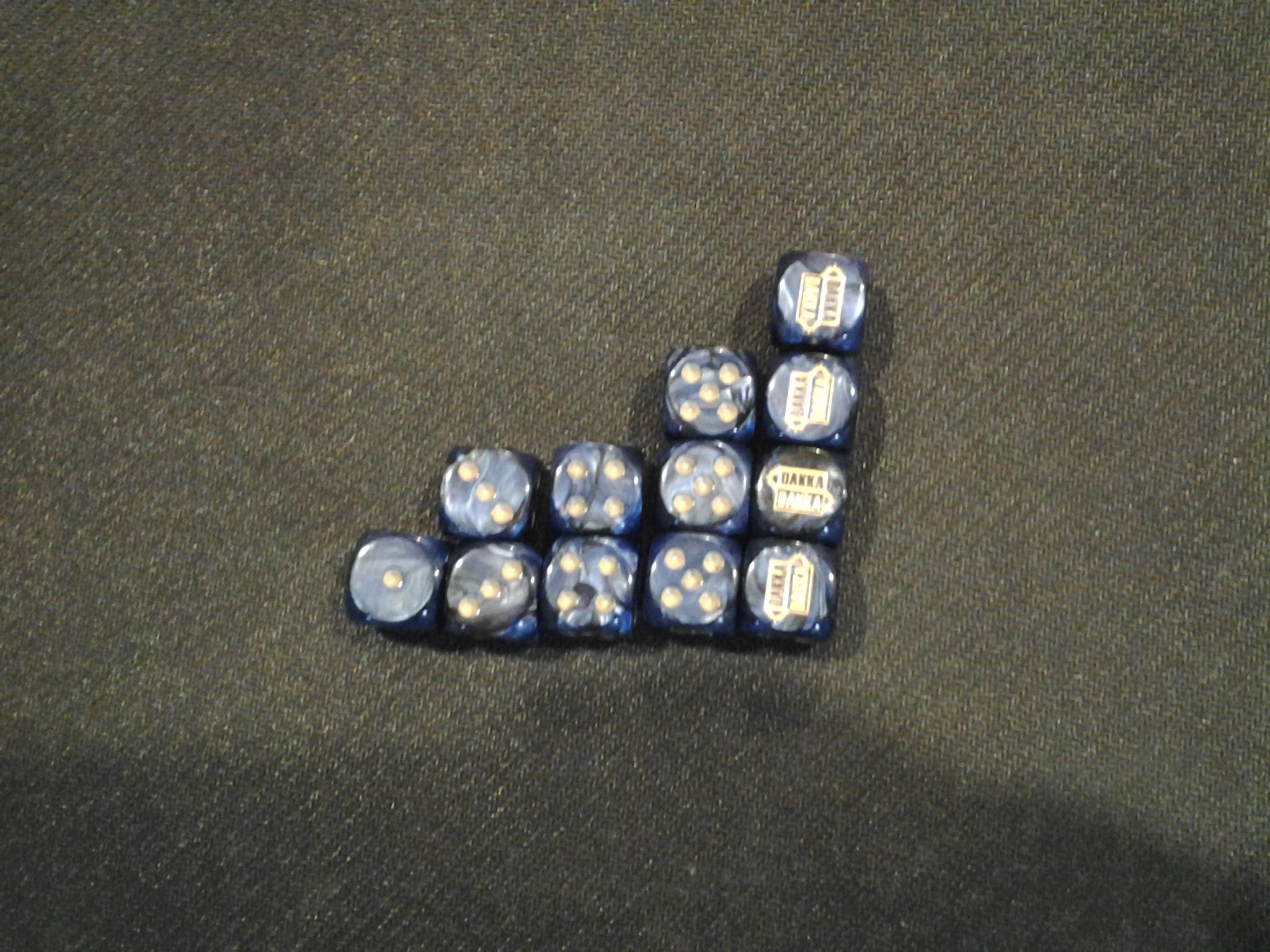 Dakka Dice, first roll