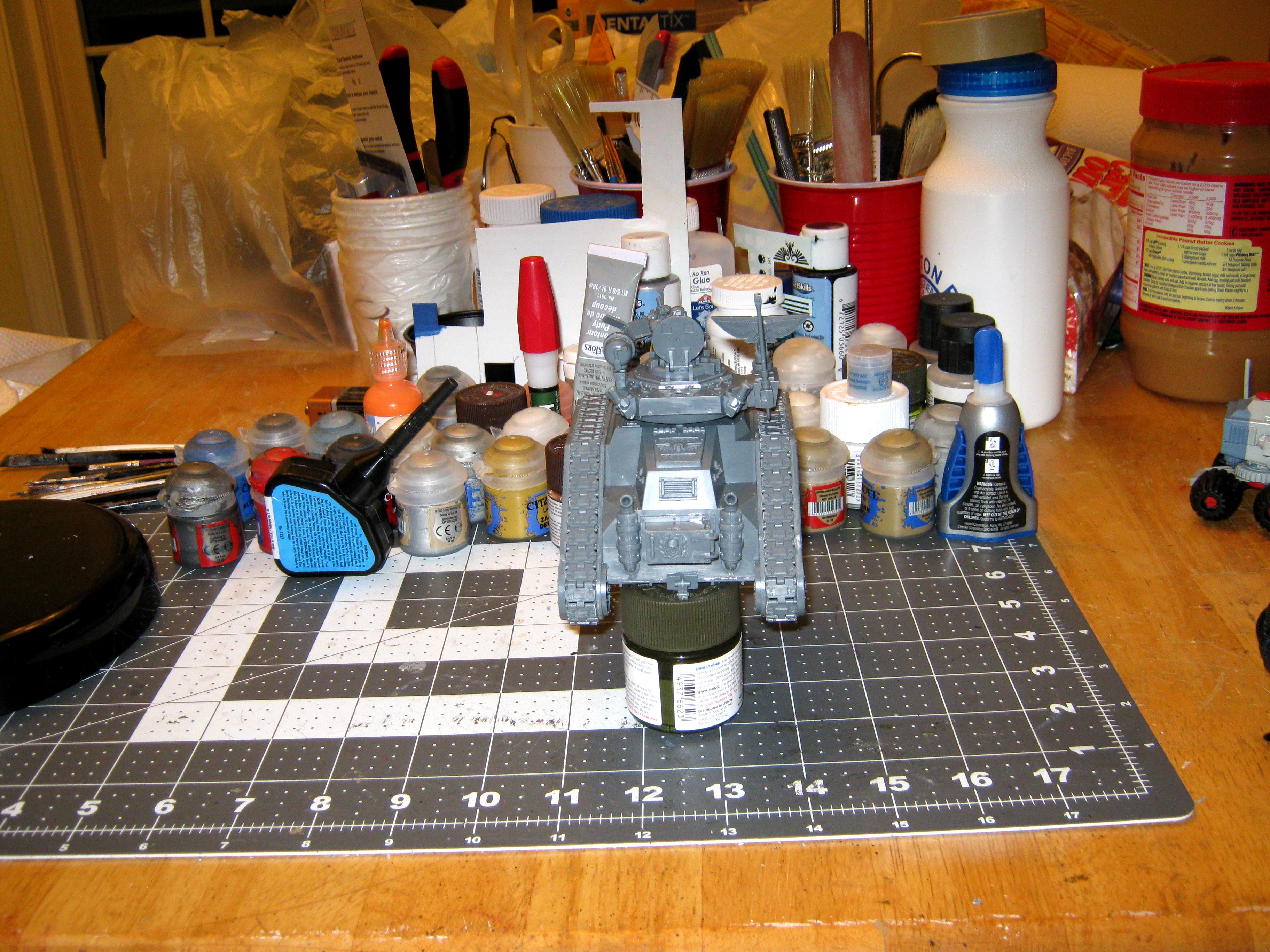 Astra Militarum, Battle Tank, Command Vehicle, Imperial, Imperial Guard, Leman Russ, Tank, Tech Command Tank