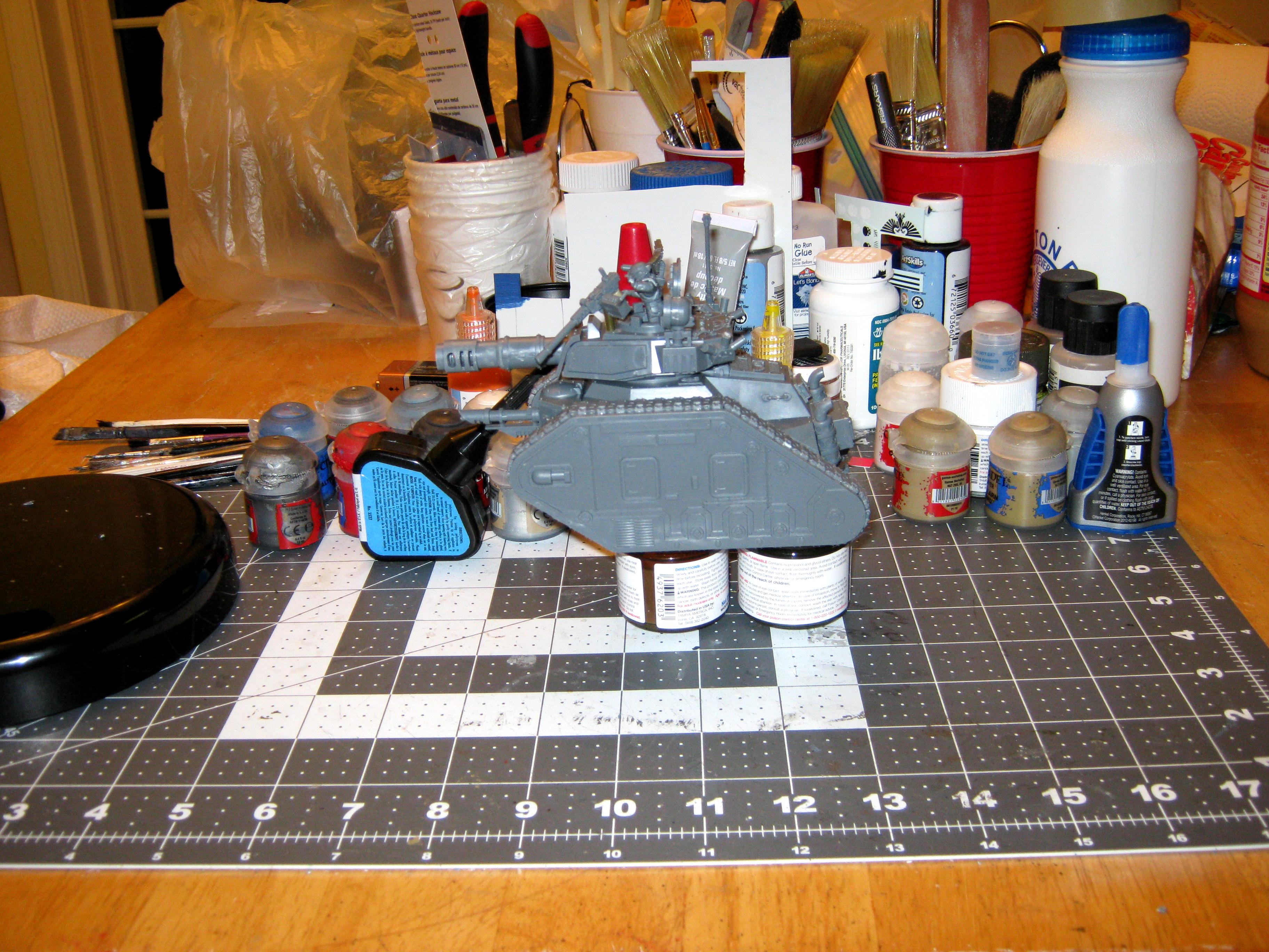 Astra Militarum, Battle Tank, Command Vehicle, Imperial, Imperial Guard, Leman Russ, Tank, Tech Command Tank