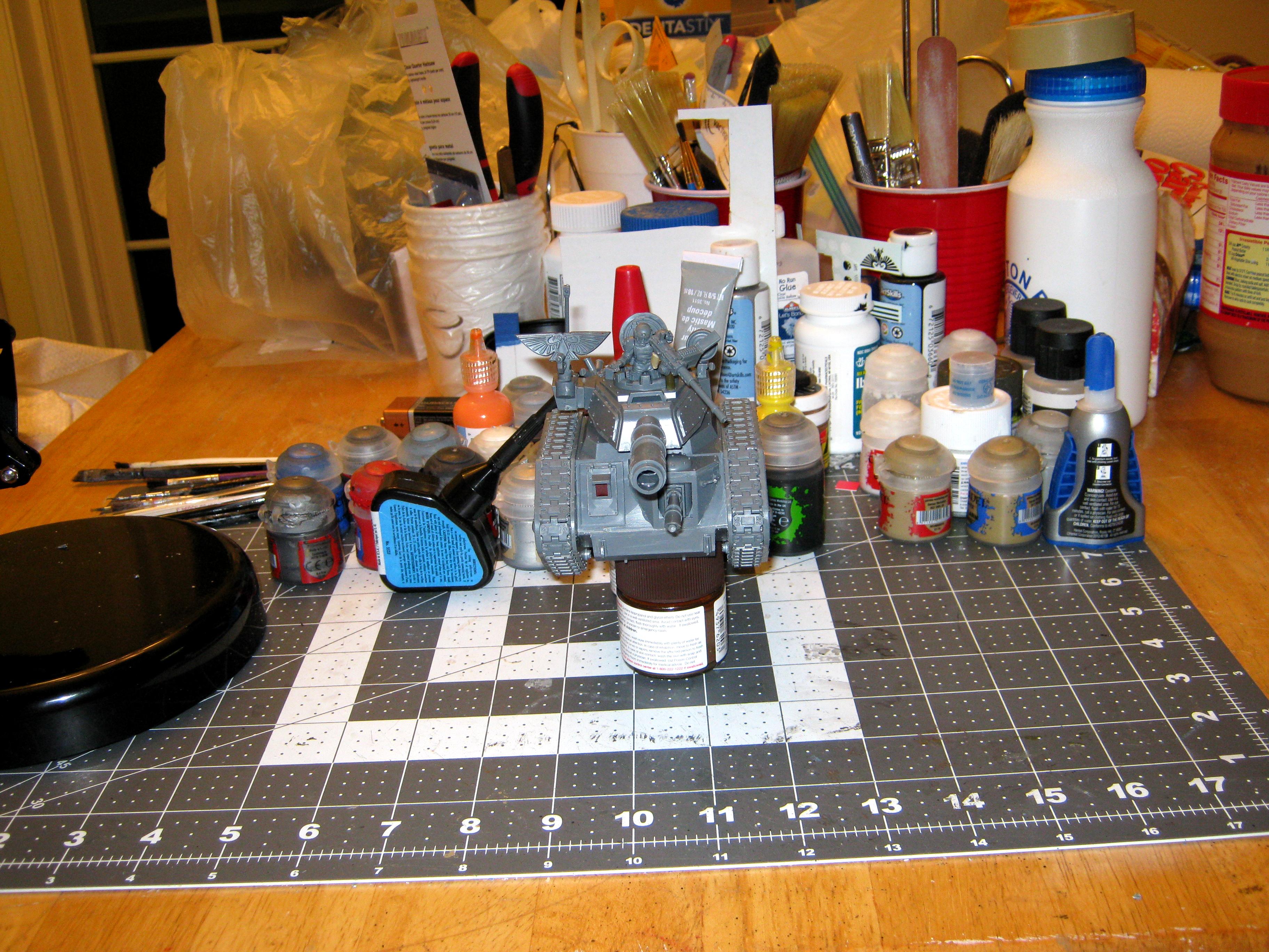 Astra Militarum, Battle Tank, Command Vehicle, Imperial, Imperial Guard, Leman Russ, Tank, Tech Command Tank
