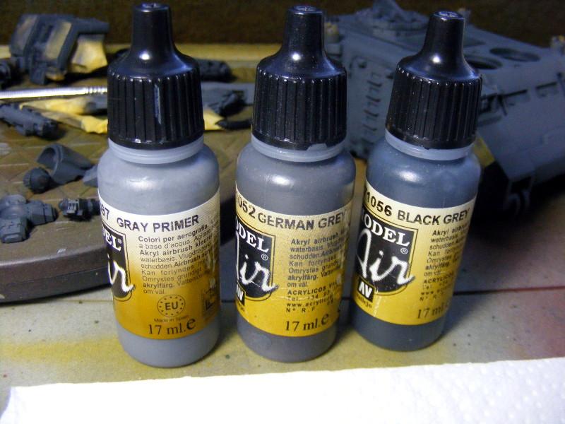 Airbrush colours used on vehicles