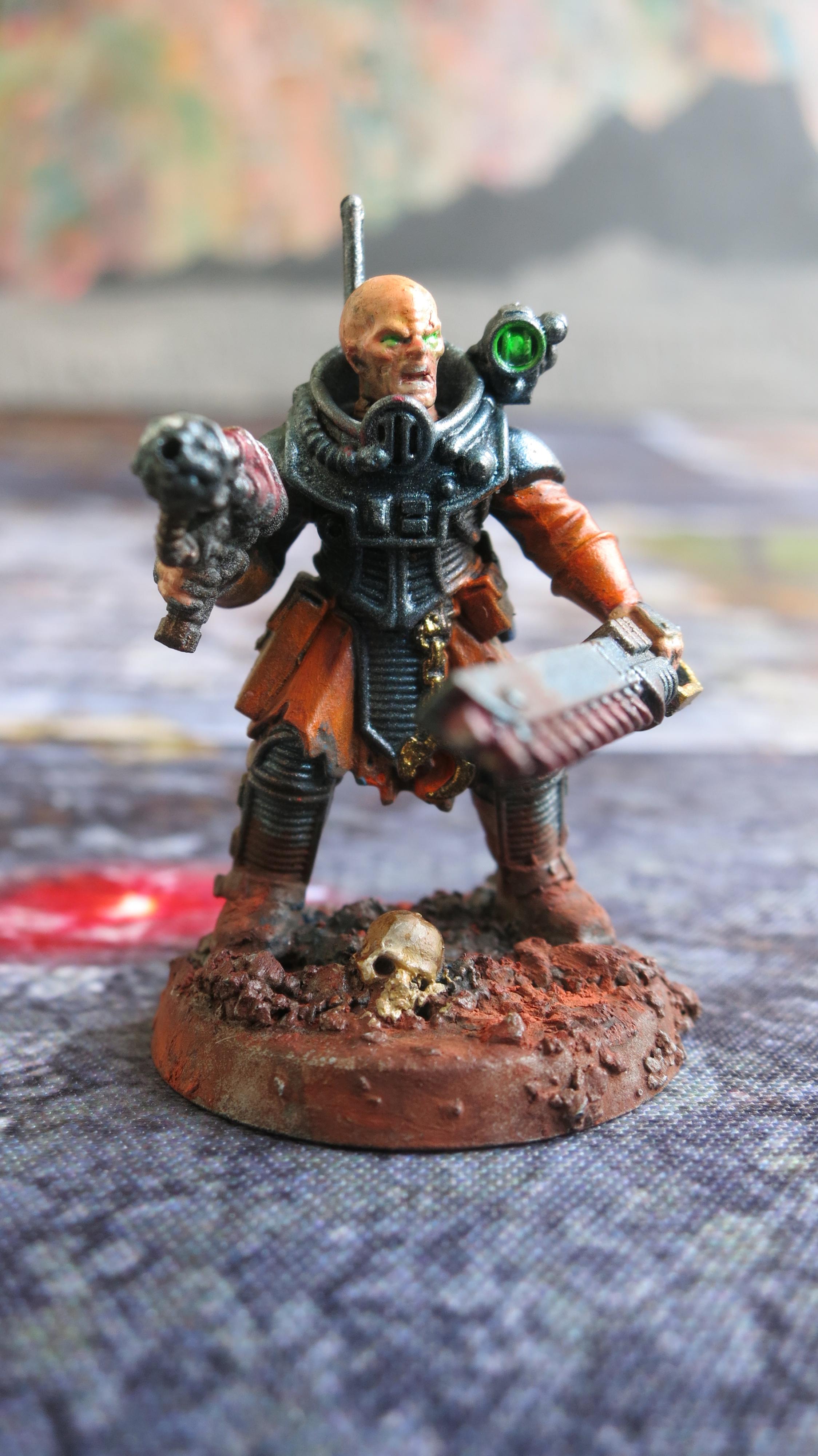 4th Generation, Chainsword, Genestealer Cult, Leader, Neophyte Hybrid, Web Pistol