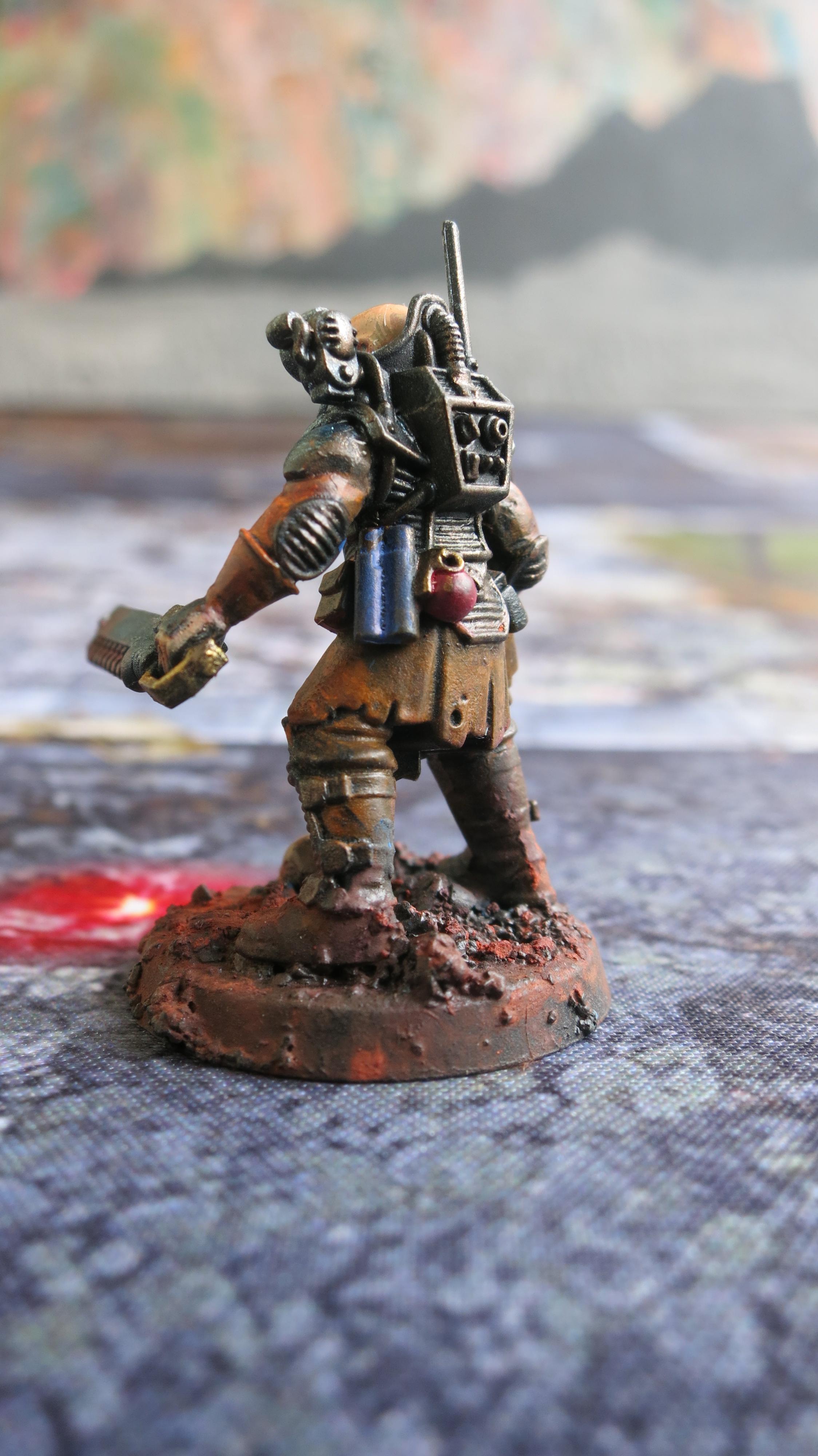4th Generation, Chainsword, Genestealer Cult, Leader, Neophyte Hybrid, Web Pistol