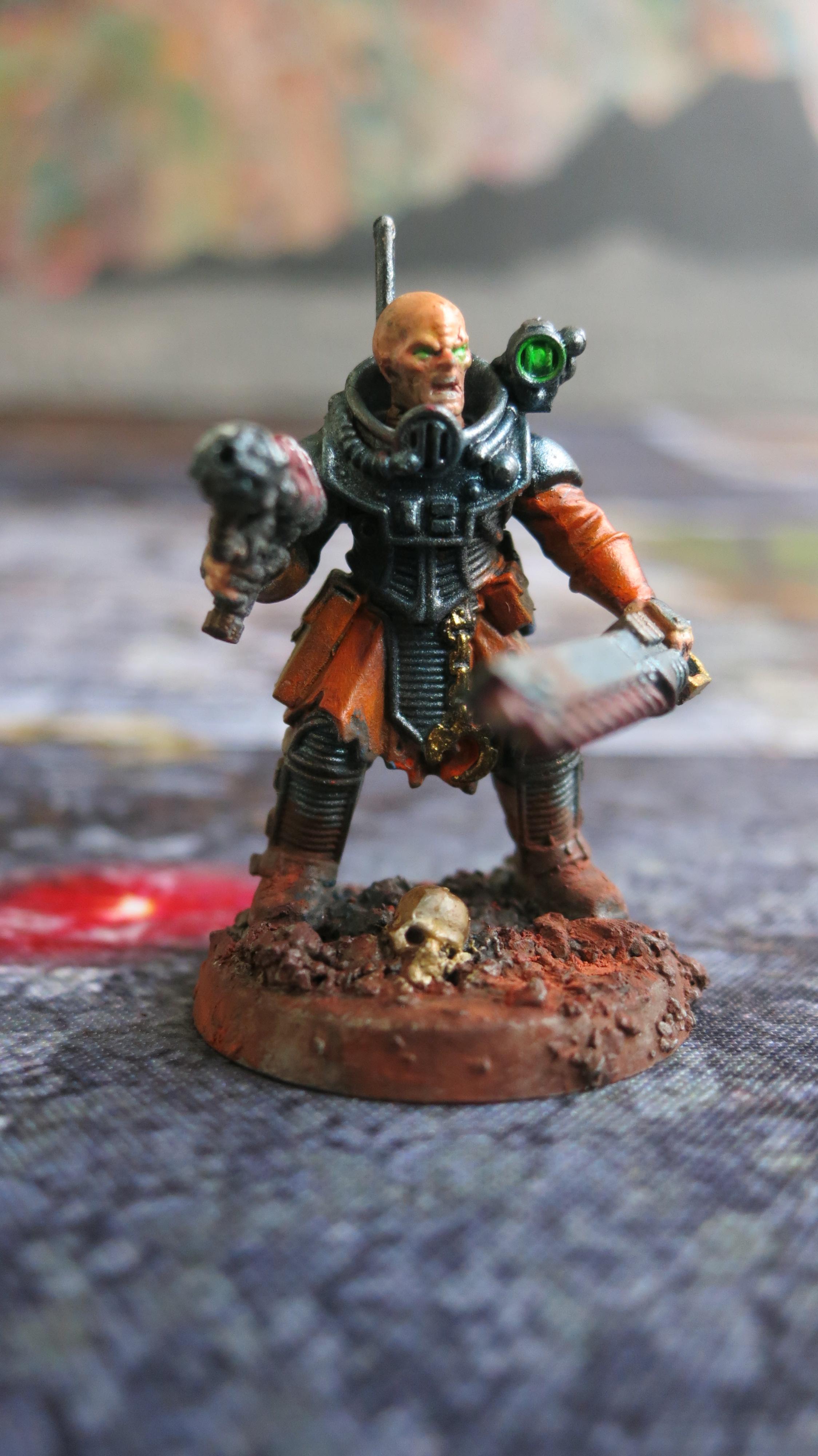 4th Generation, Chainsword, Genestealer Cult, Leader, Neophyte Hybrid, Web Pistol